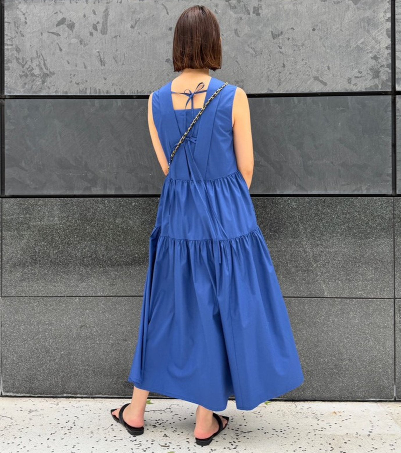 Sleeveless Dress w/Bow Detail