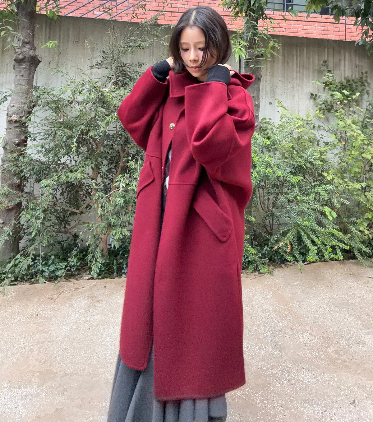Hooded Double-Face Coat