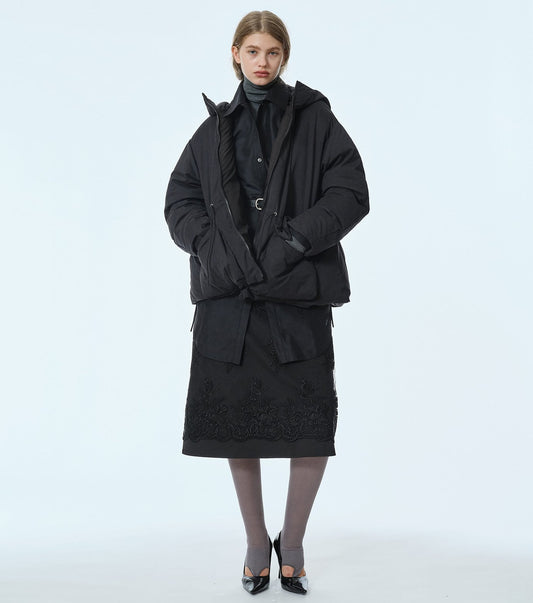Brushed Taffeta Down Jacket