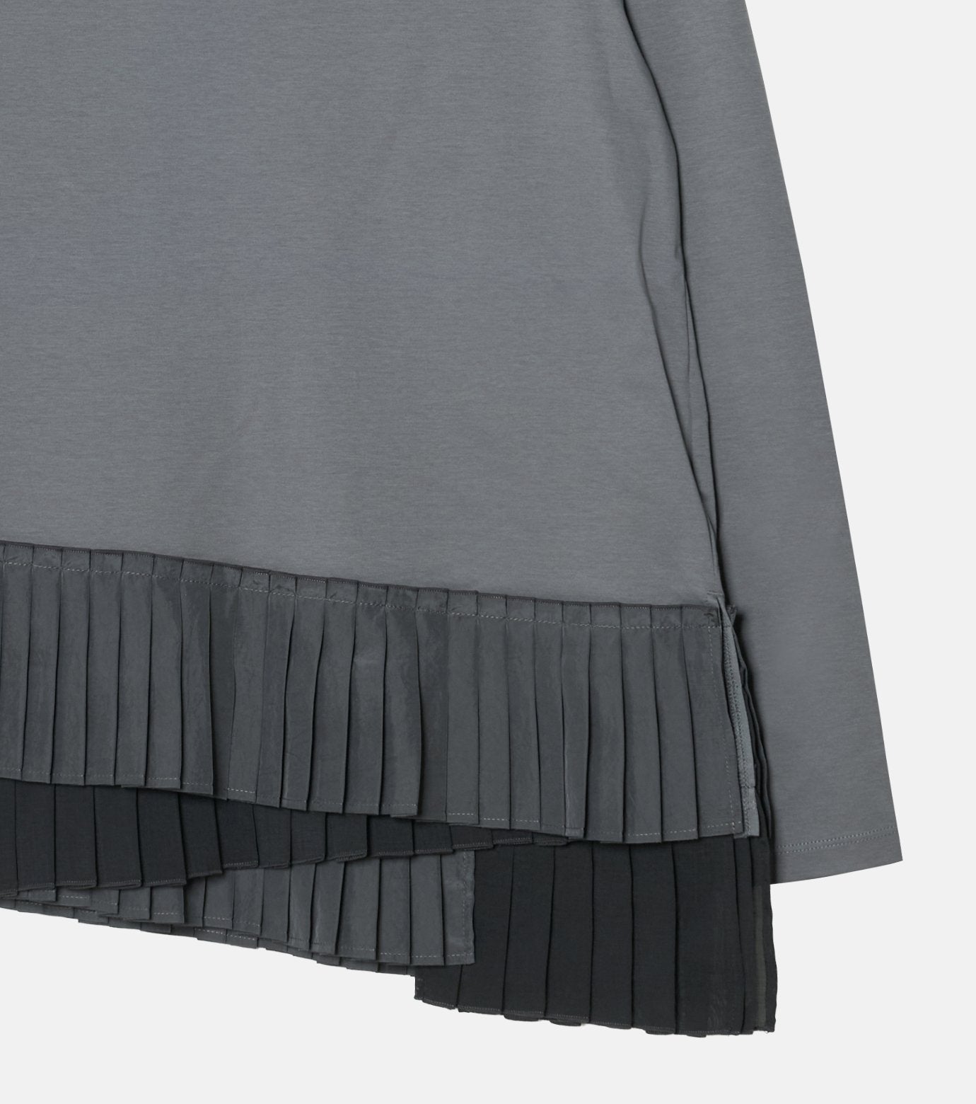 Long Sleeve Jersey Top w/Frilled Hem