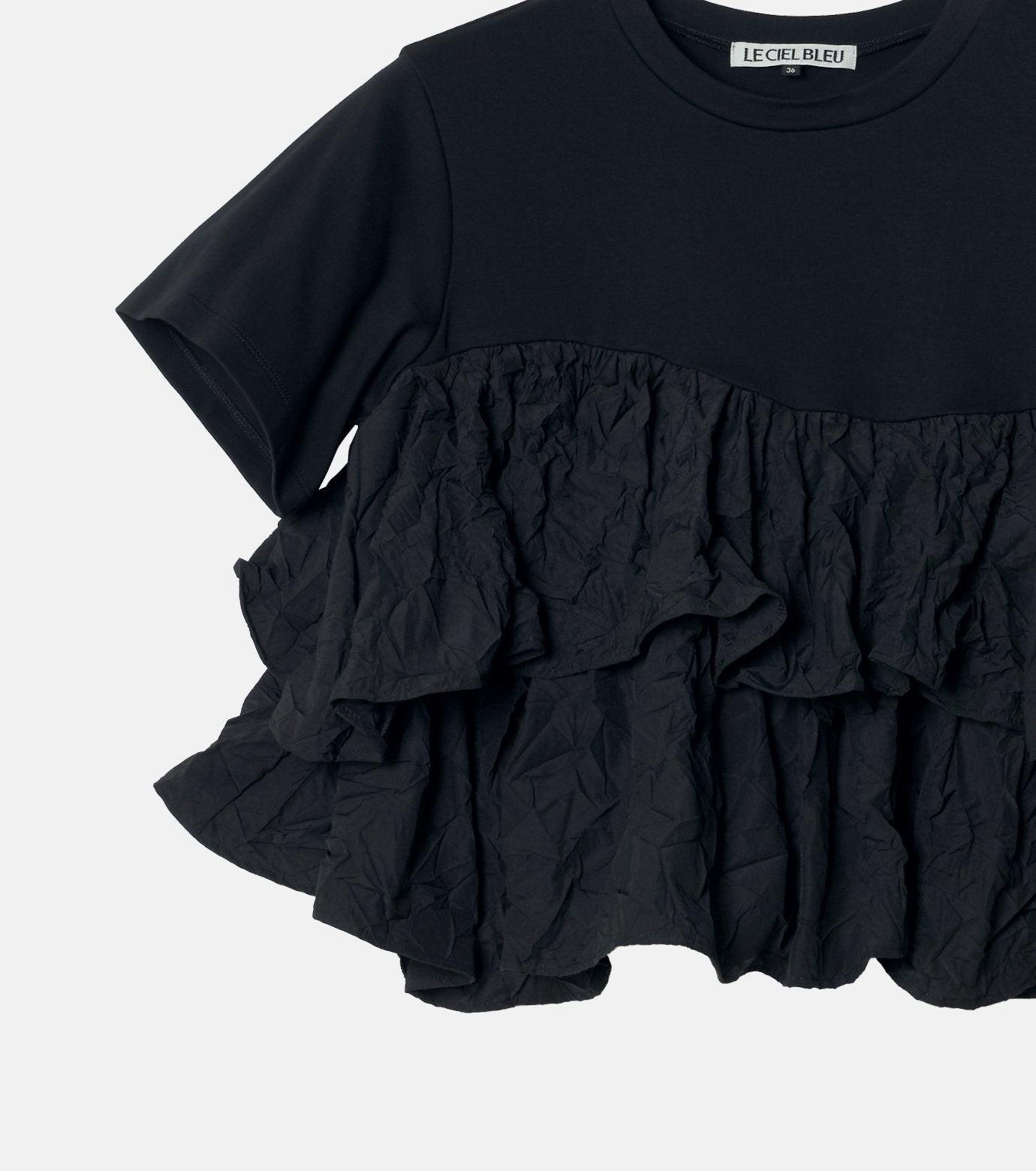 SS T-Shirt w/ Ruffled Hem