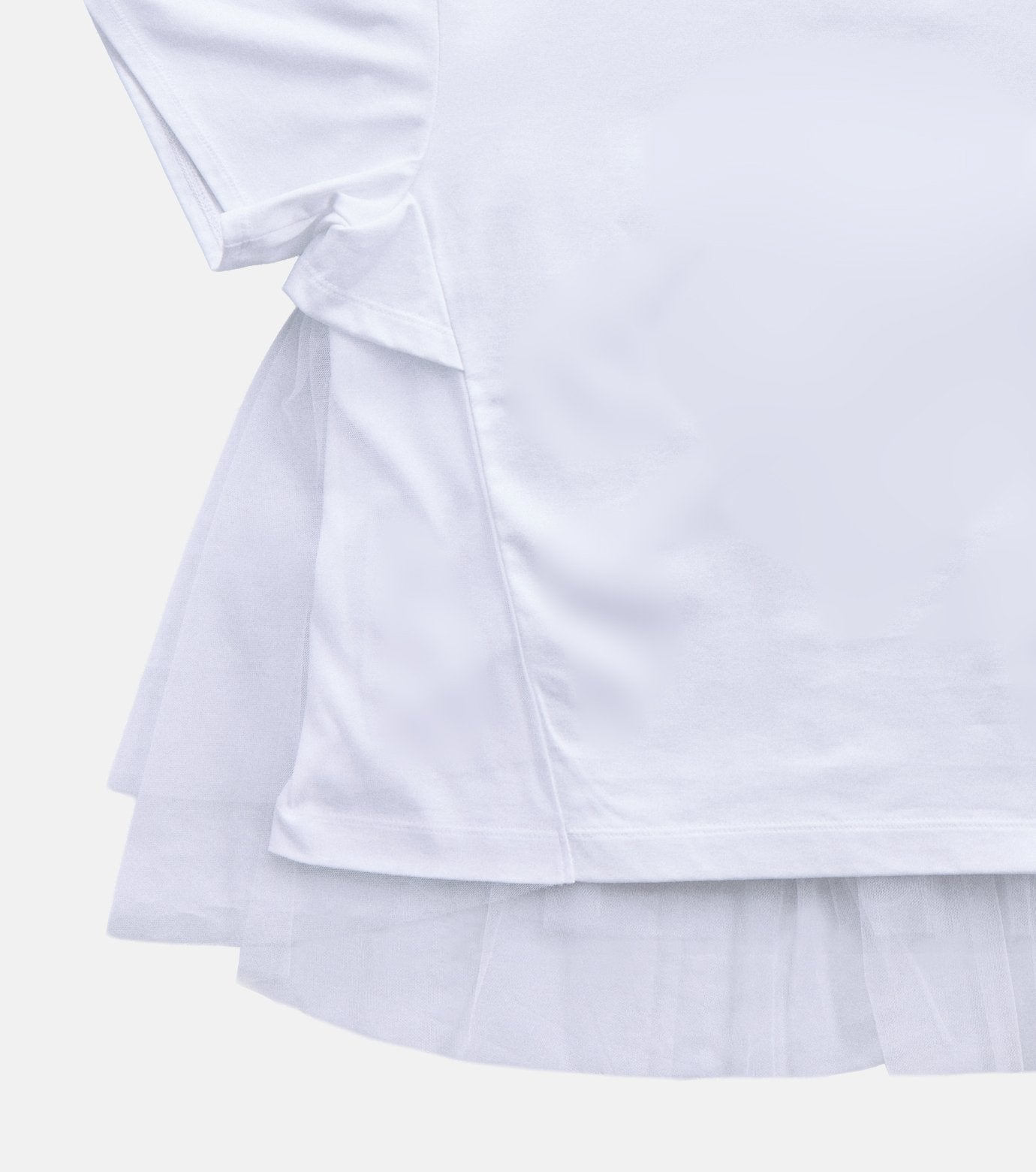 Tulle Panel A-Line T-Shirt