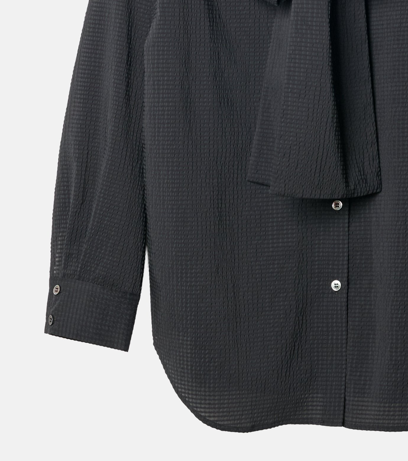 Gingham Check Hooded Shirt