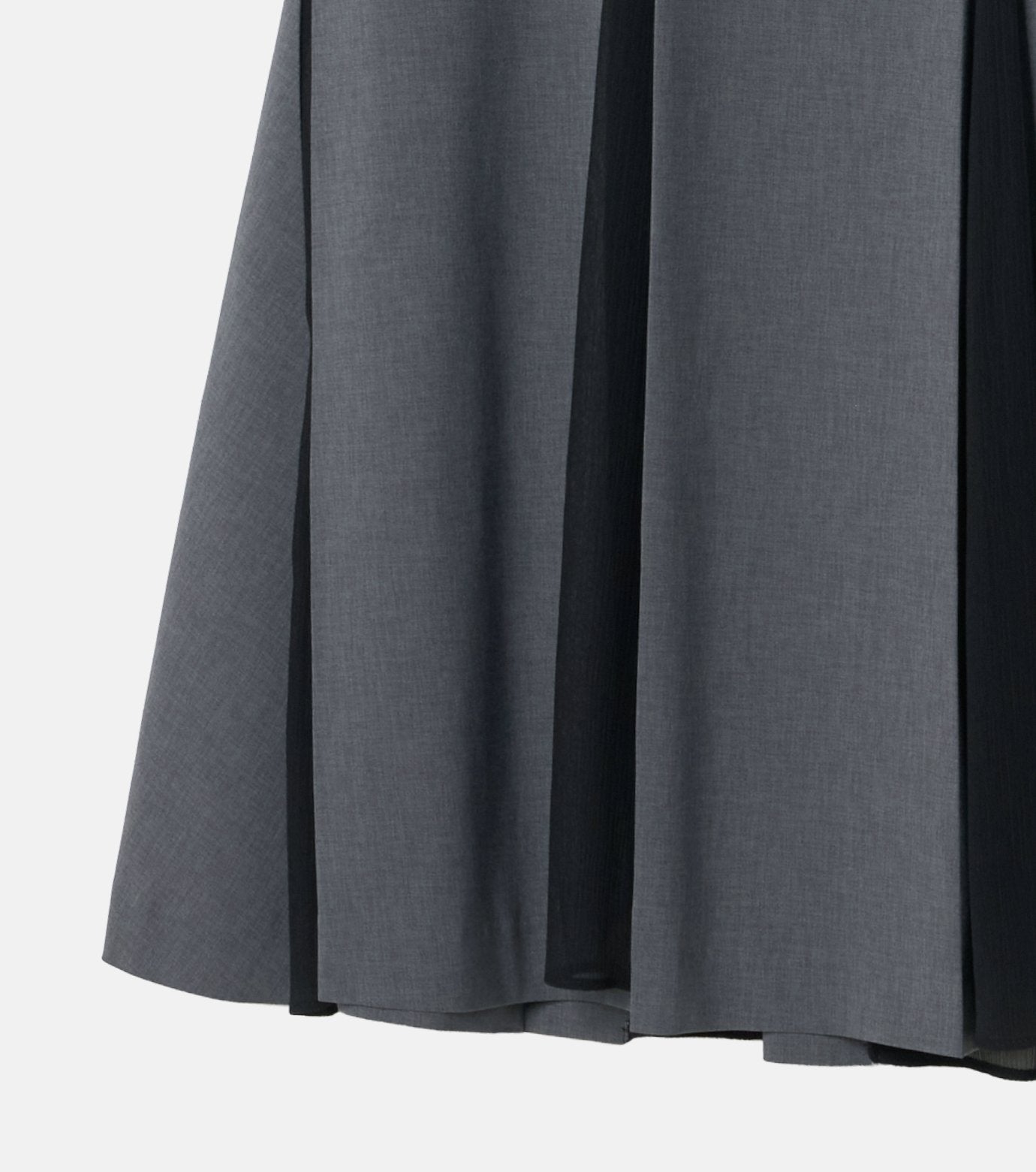 Pleated Skirt w/Sheer Detail