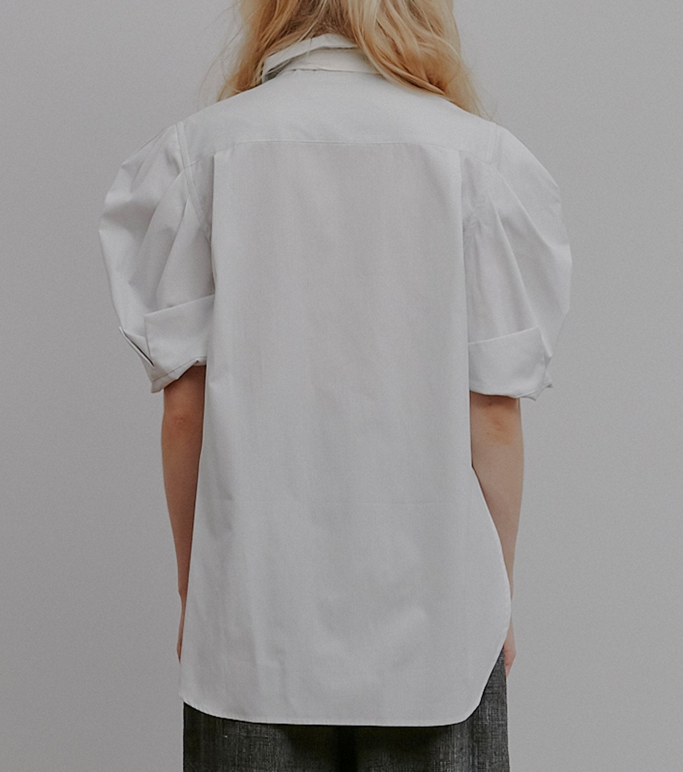 Tuck-Sleeve Short Sleeve Shirt