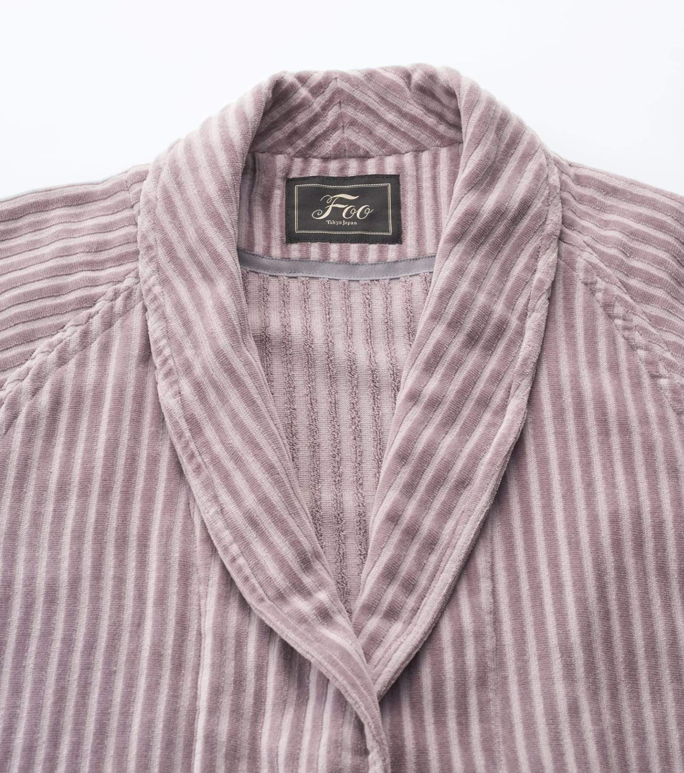 Premium Men's Bathrobe Stripe Pile