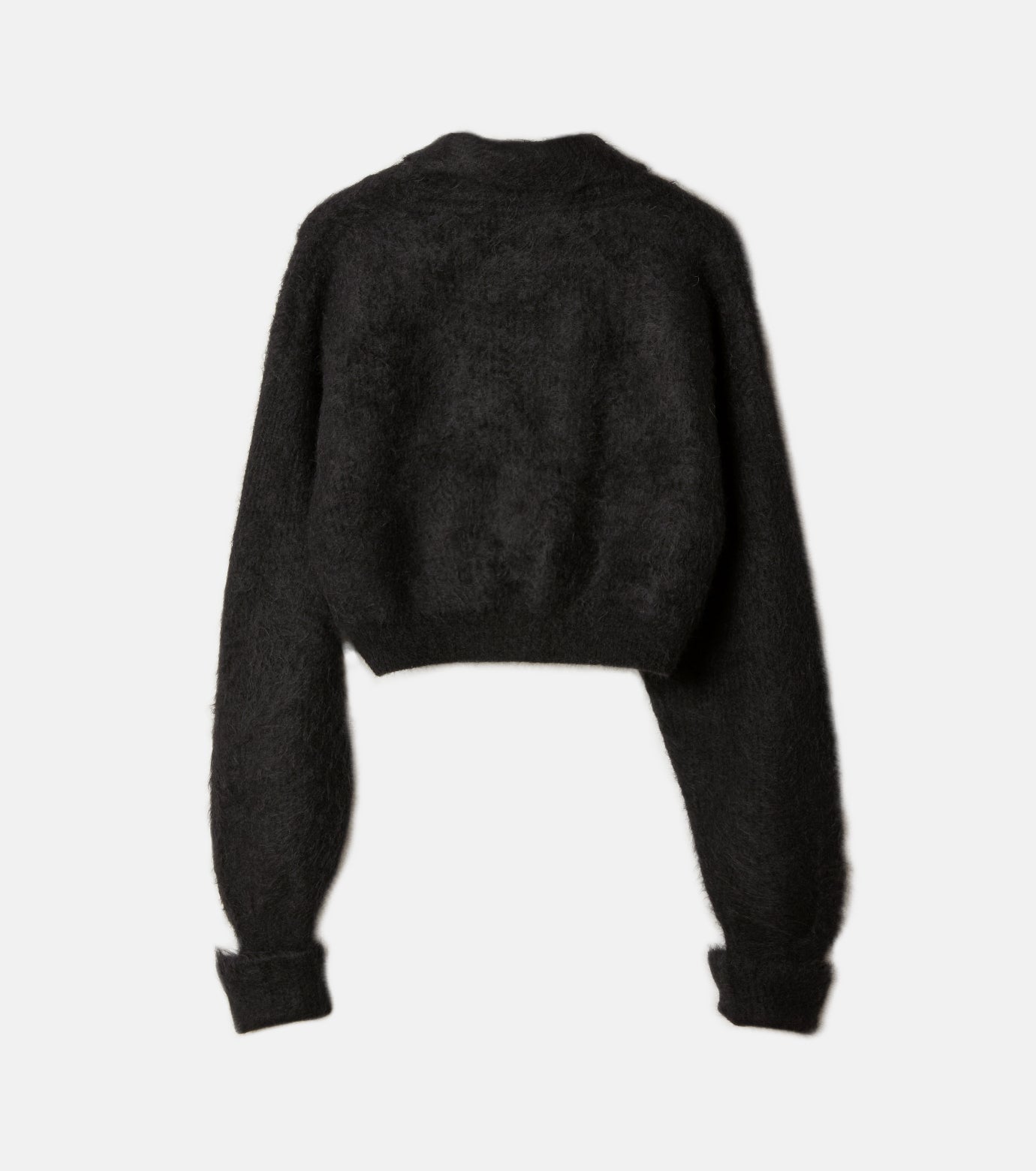 Alpaca Shaggy Middy Cardigan