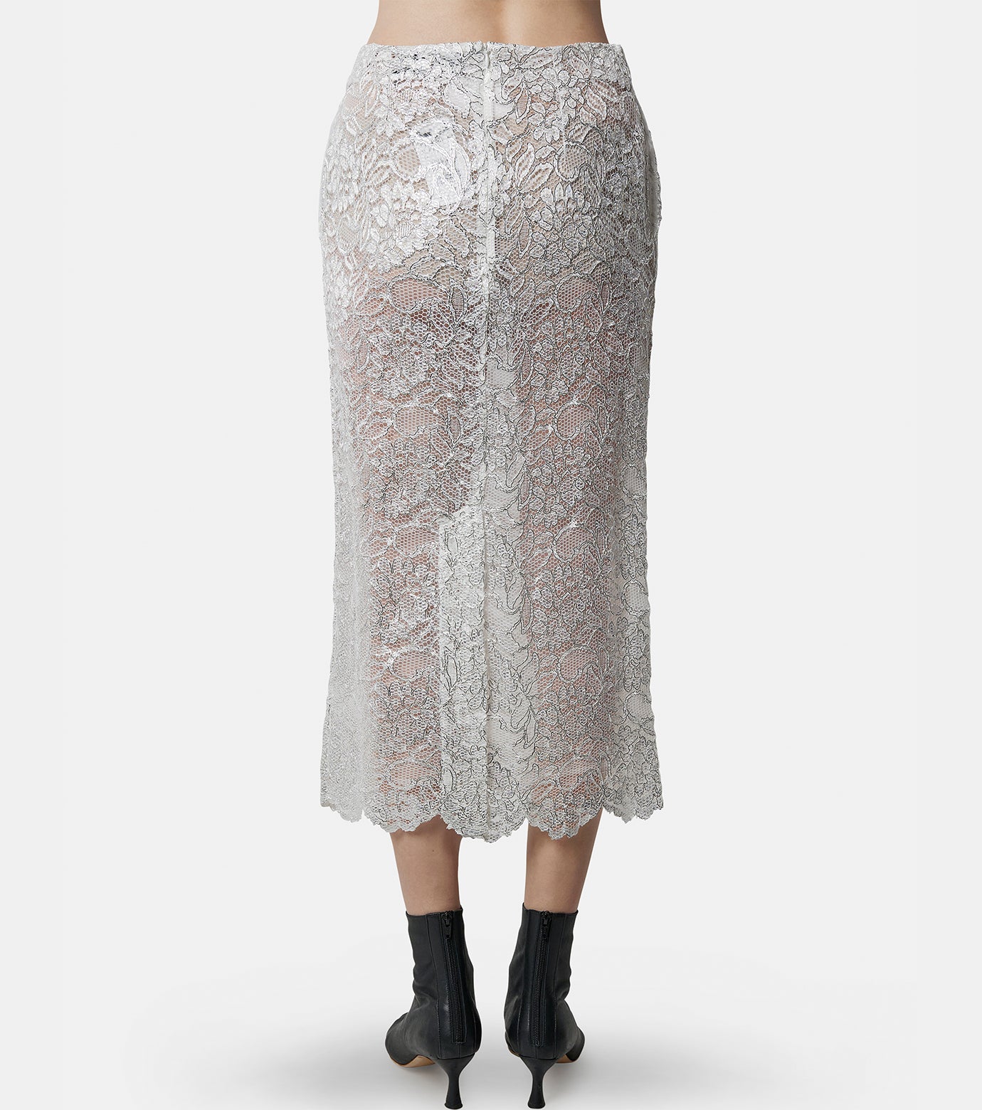 Scalloped Pencil Skirt