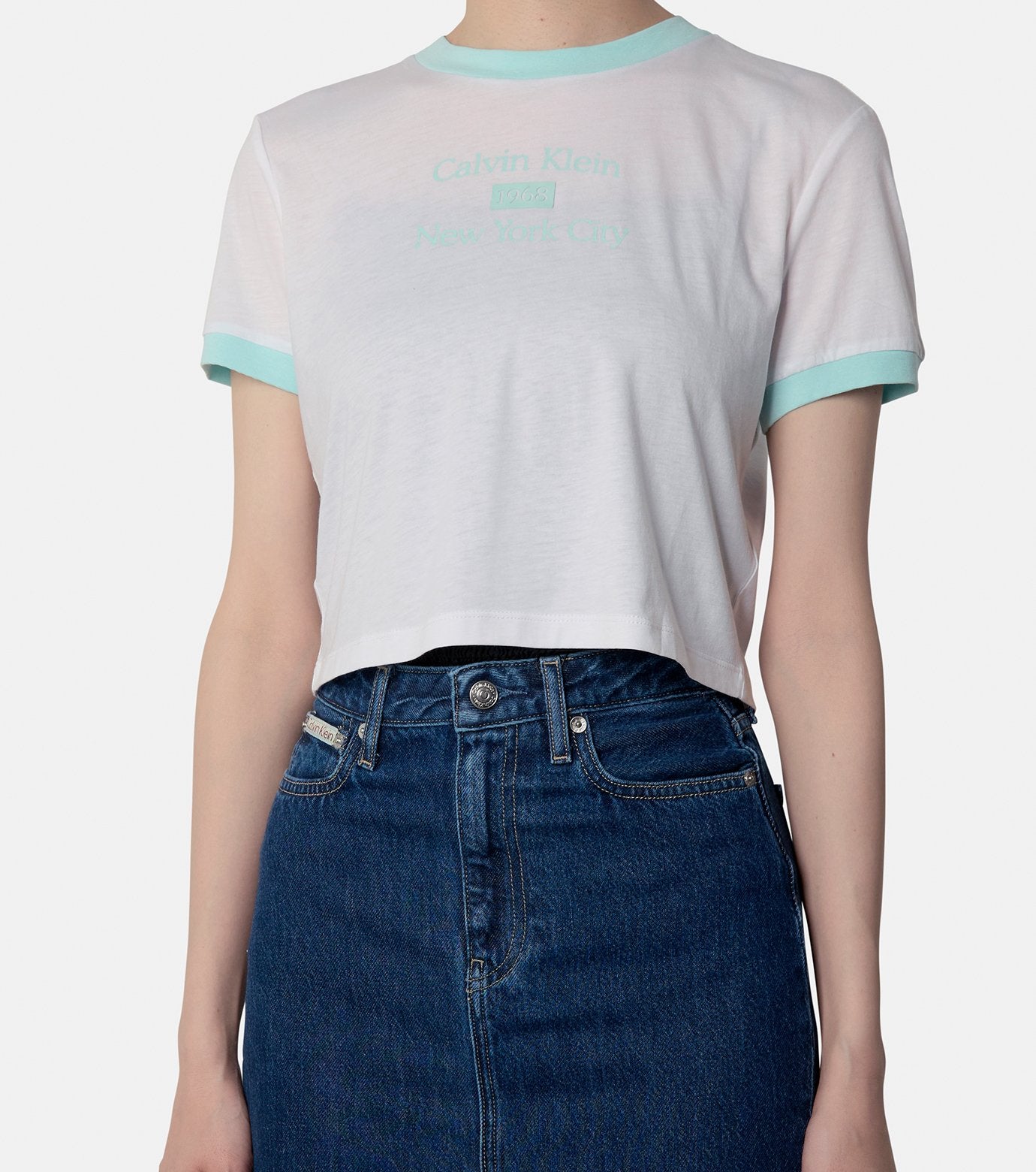 SS DRAPEY JERSEY CROP TEE