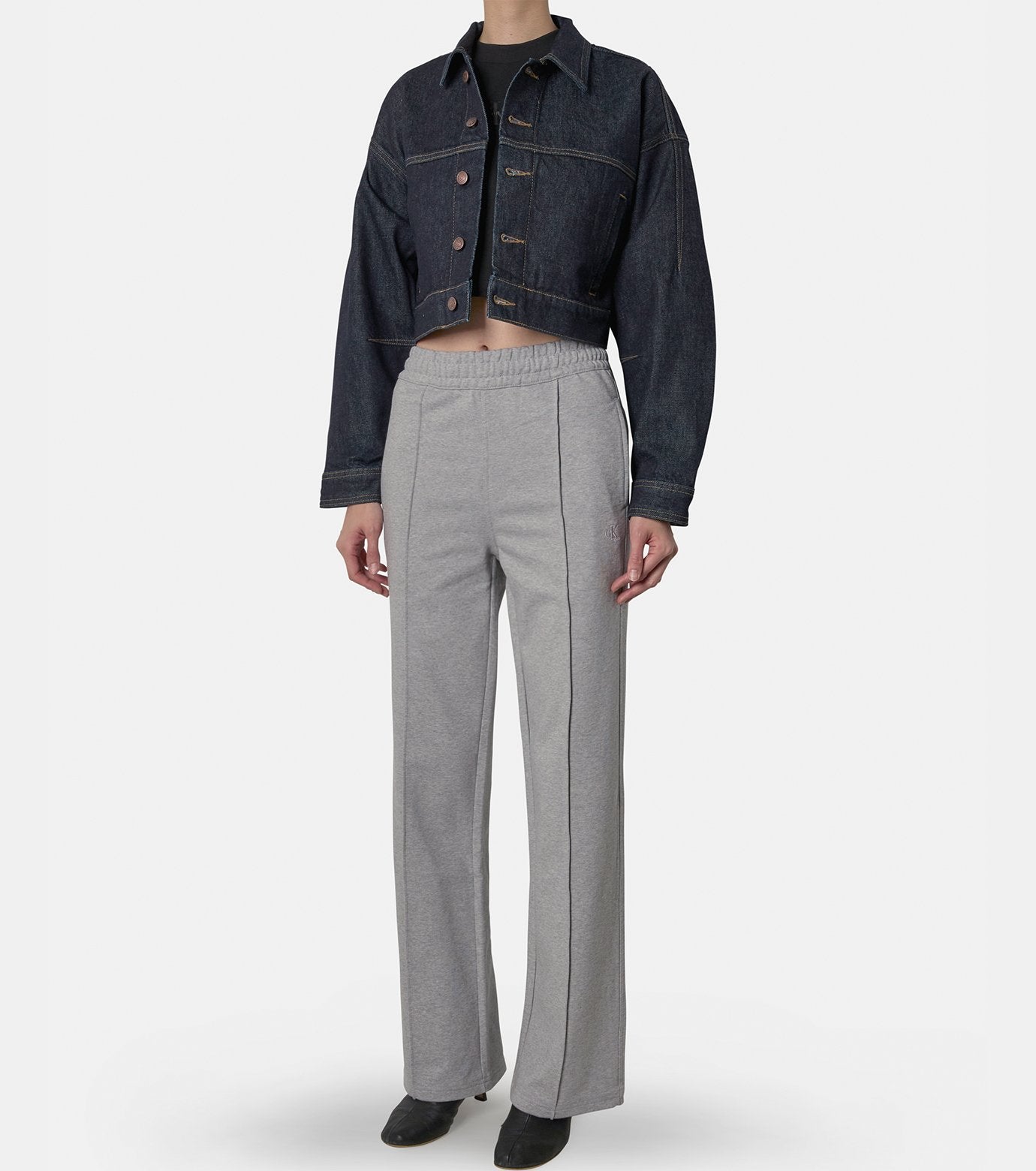 ARTICULATED DENIM JACKET RESIN RINSE