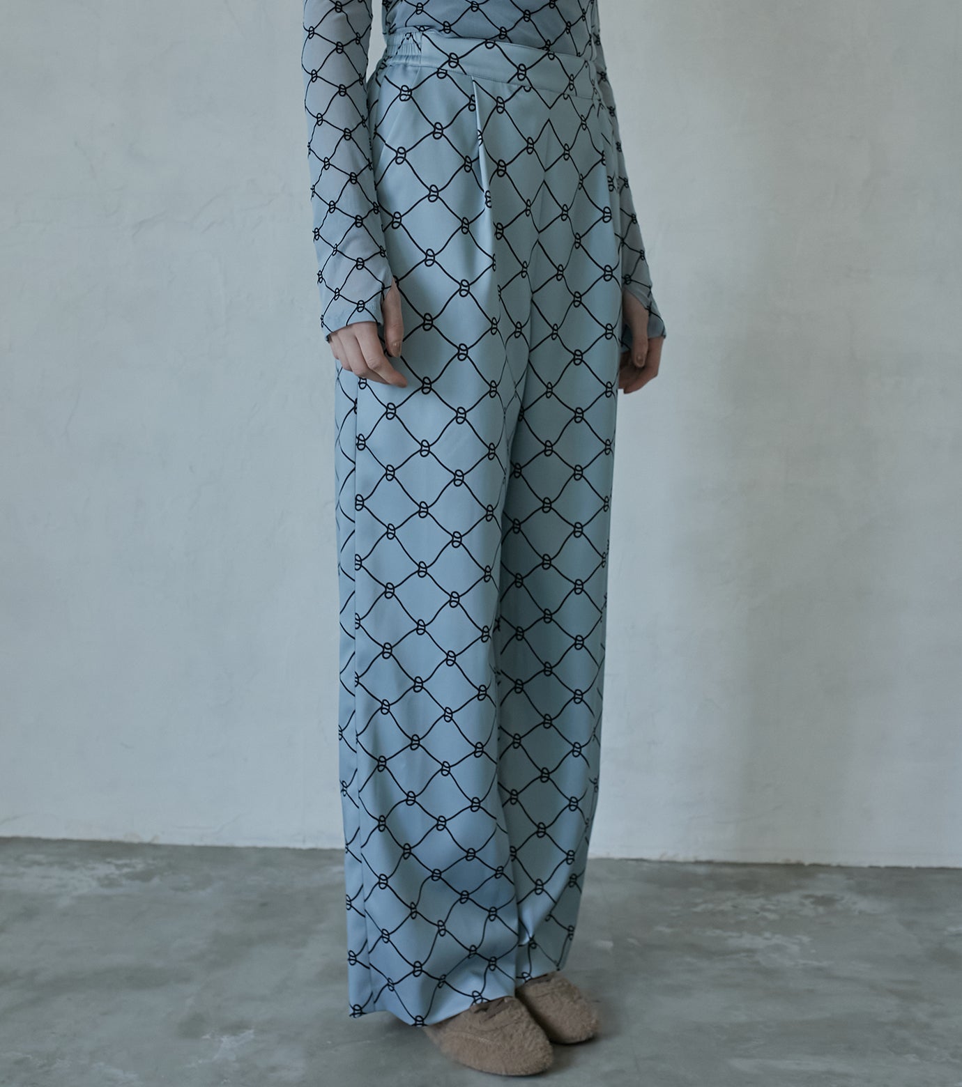 Geomtric Print Pants