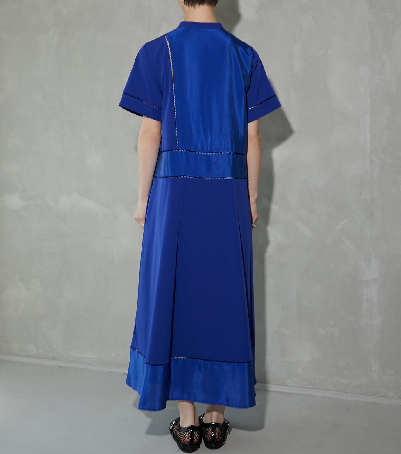 Contrast Fabric Dress
