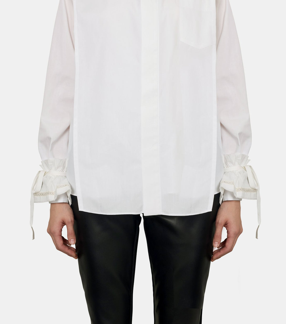 Suna Raw Edge Ruffled Cuffs