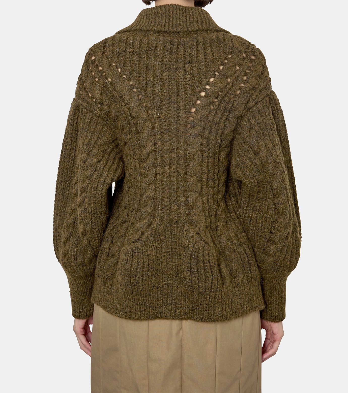 Sculpted Collared Chunky Knit CD