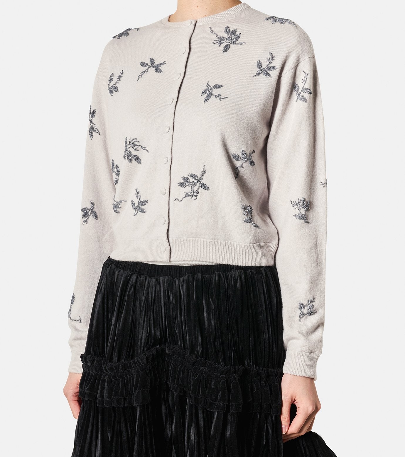 Flower Beaded Cardigan