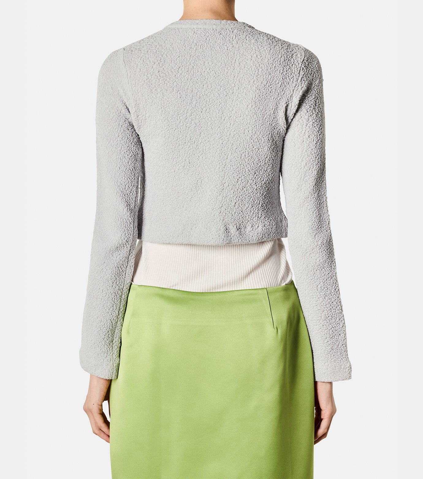 Jacquard Wrinkle Button Cardigan