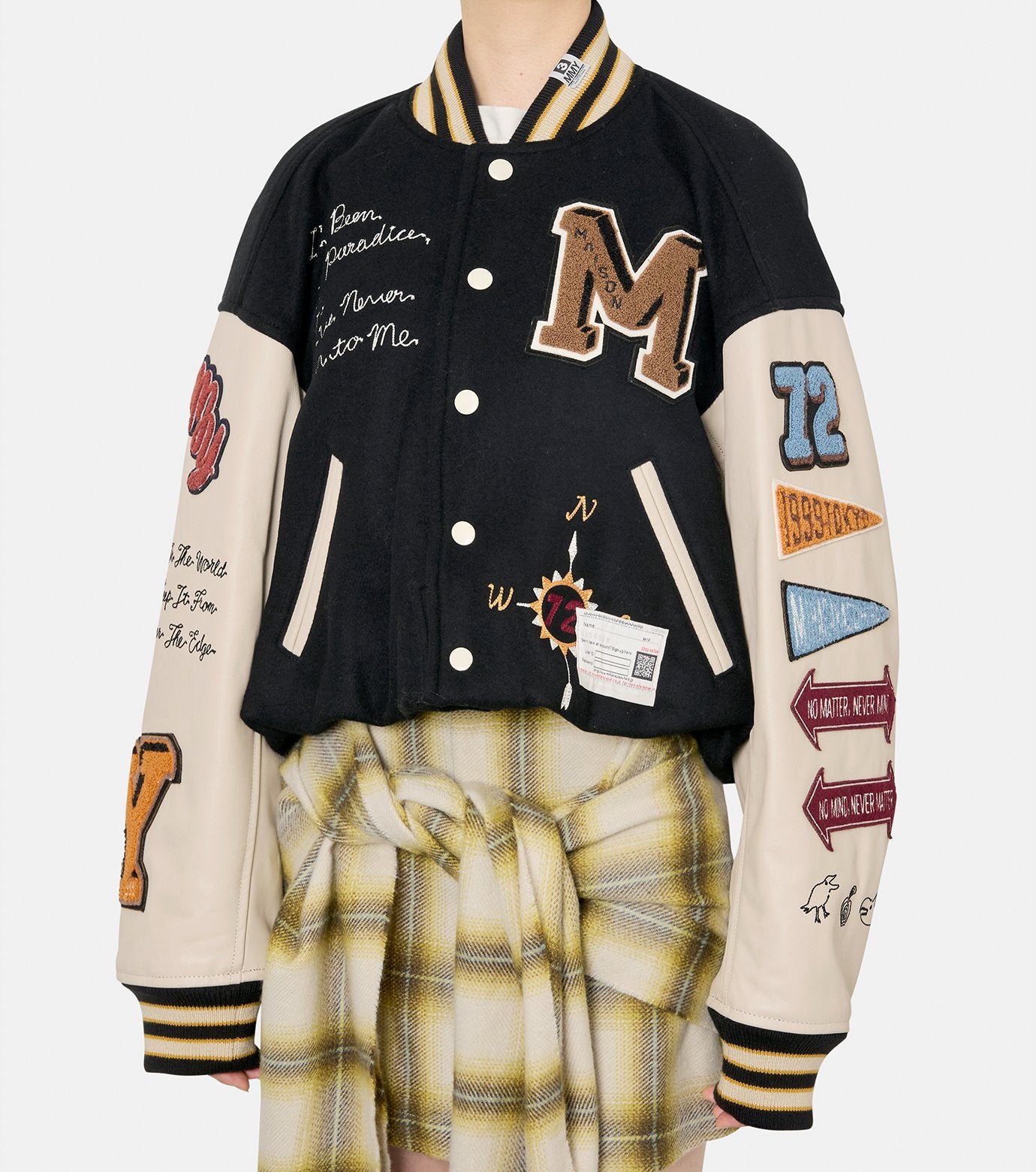 Roll-Up Hem Stadium Jumper