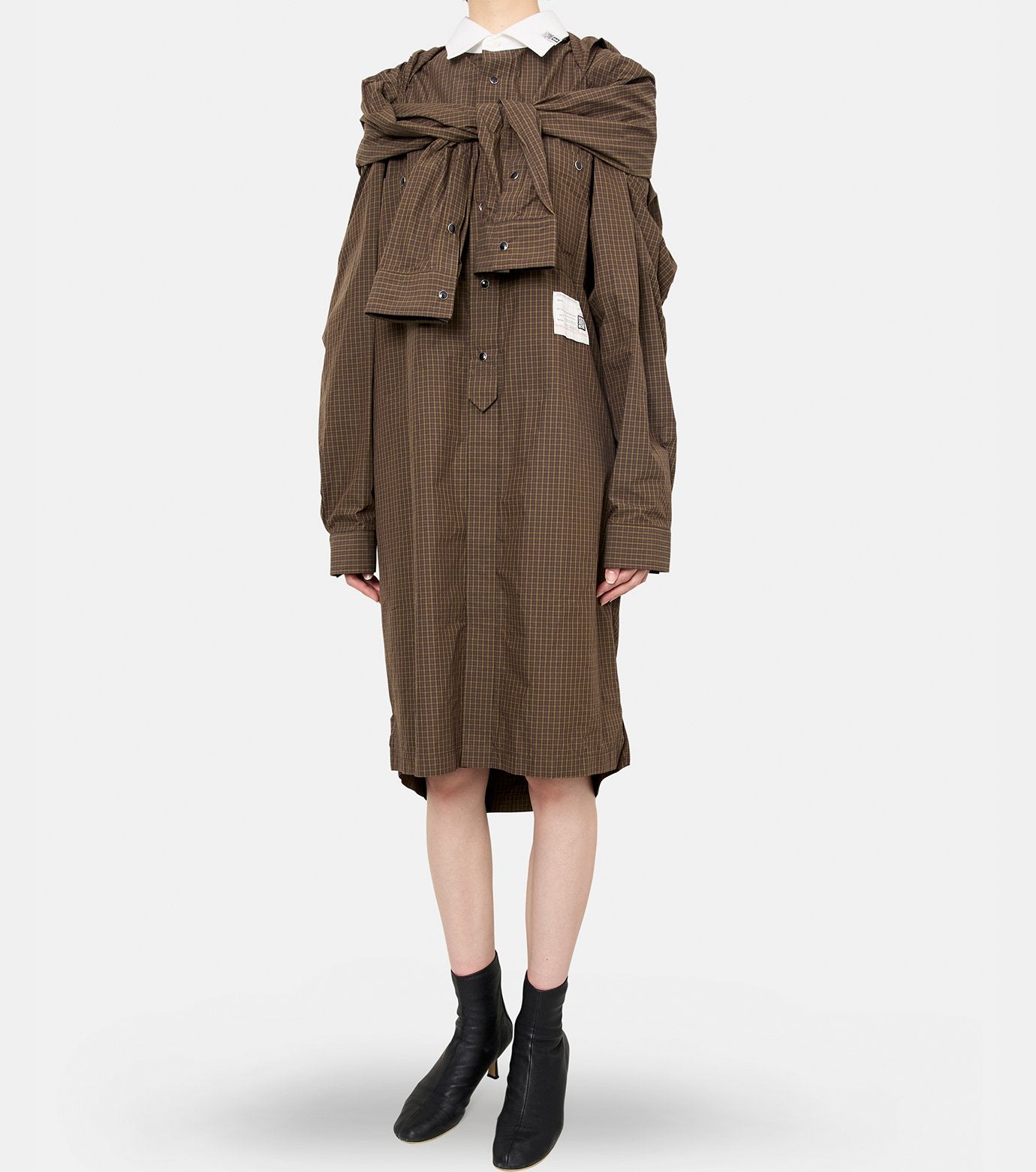 Shawl Layered Shirts Dress