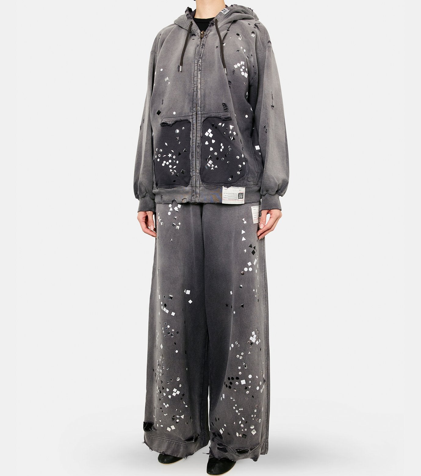 Embellished Sun Faded Parka