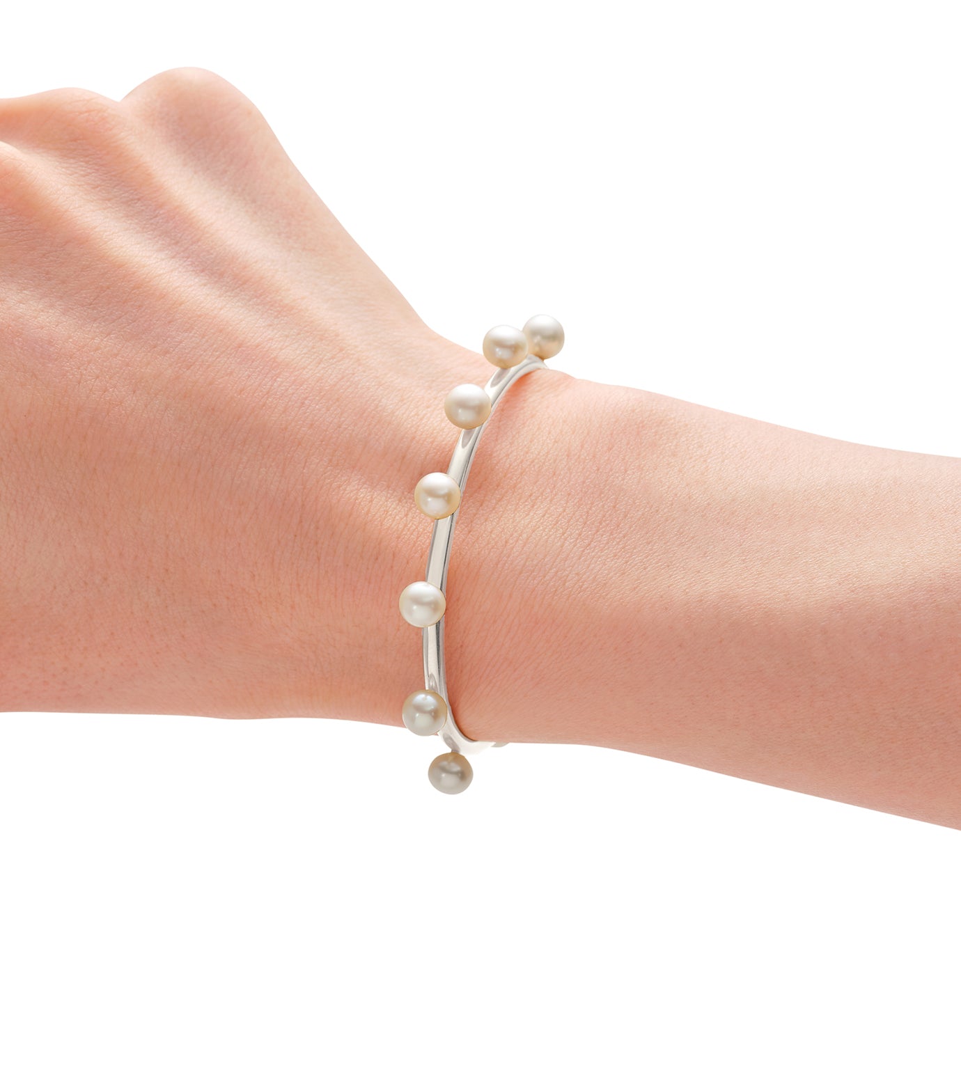 Dot pearl bangle (WG/S)