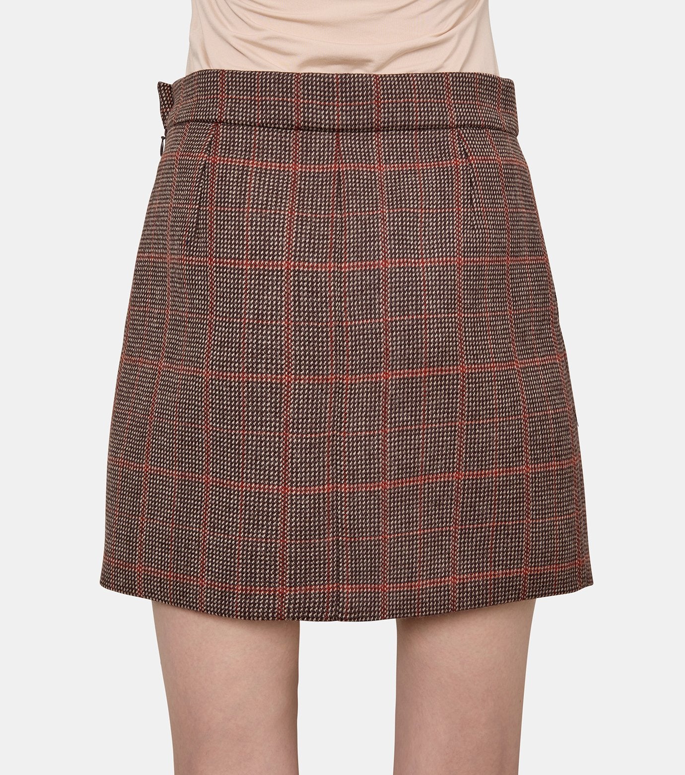 Checkered Short Skirt
