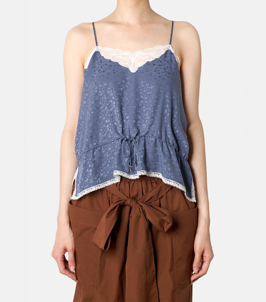 Silk Floral Jac Camitop