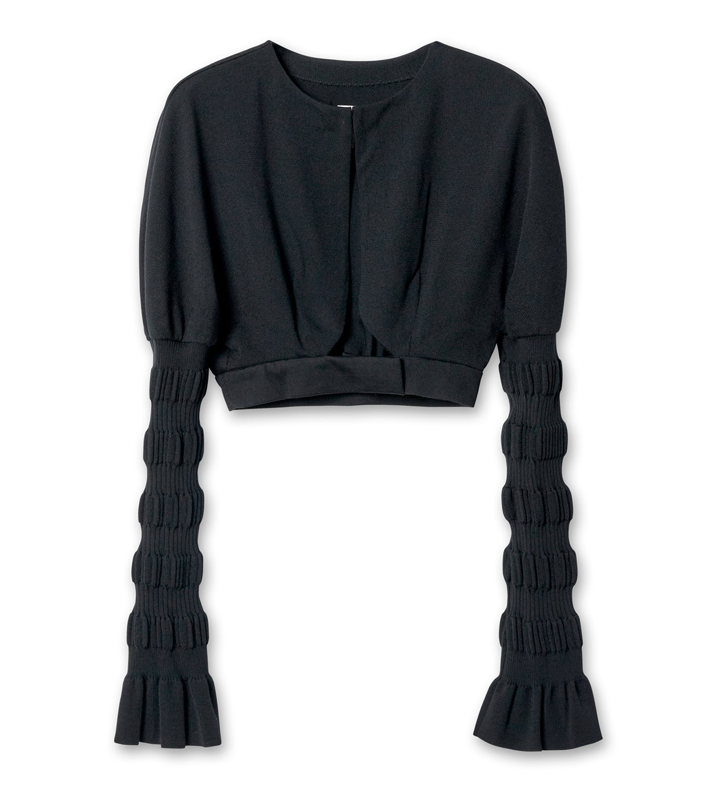 【FETICO】STRIPE KNIT BOLERO CARDIGAN FETICO STRIPE KNIT BOLERO CARDIGAN - VONDOT｜レディース