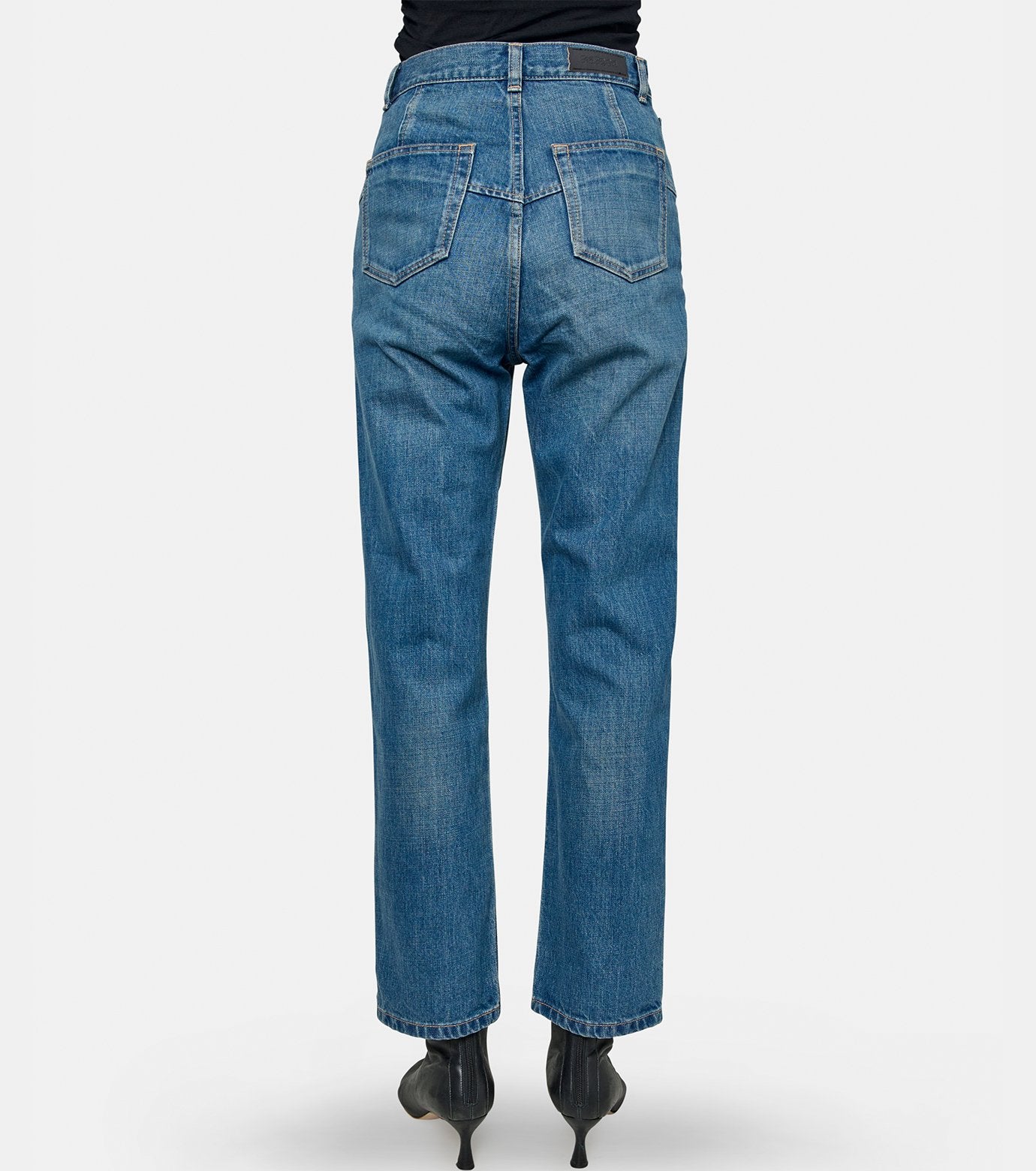 Embroidered Straight Jeans