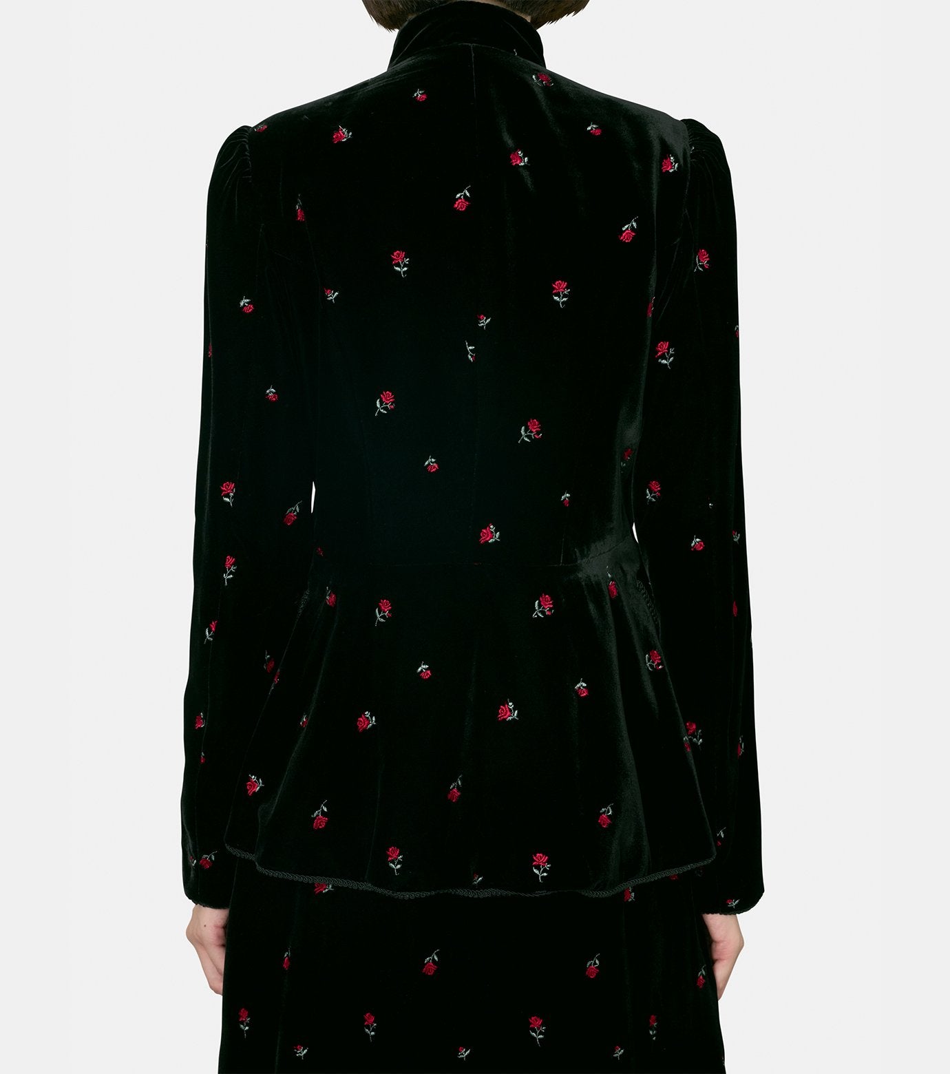 Rose Emb Velvet Jacket