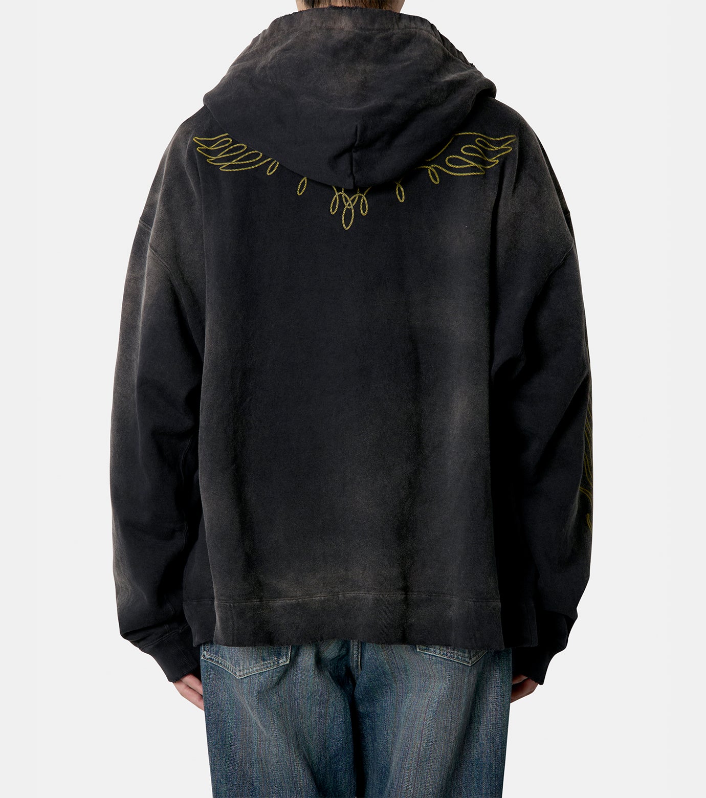 "ROPE"Breached Zip-up Hoodie