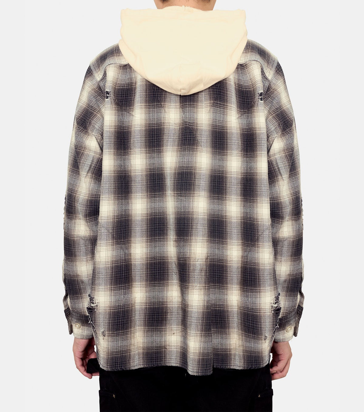 Check Hooded Shirt