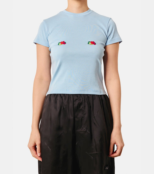 Baby Tee w/Double Logo