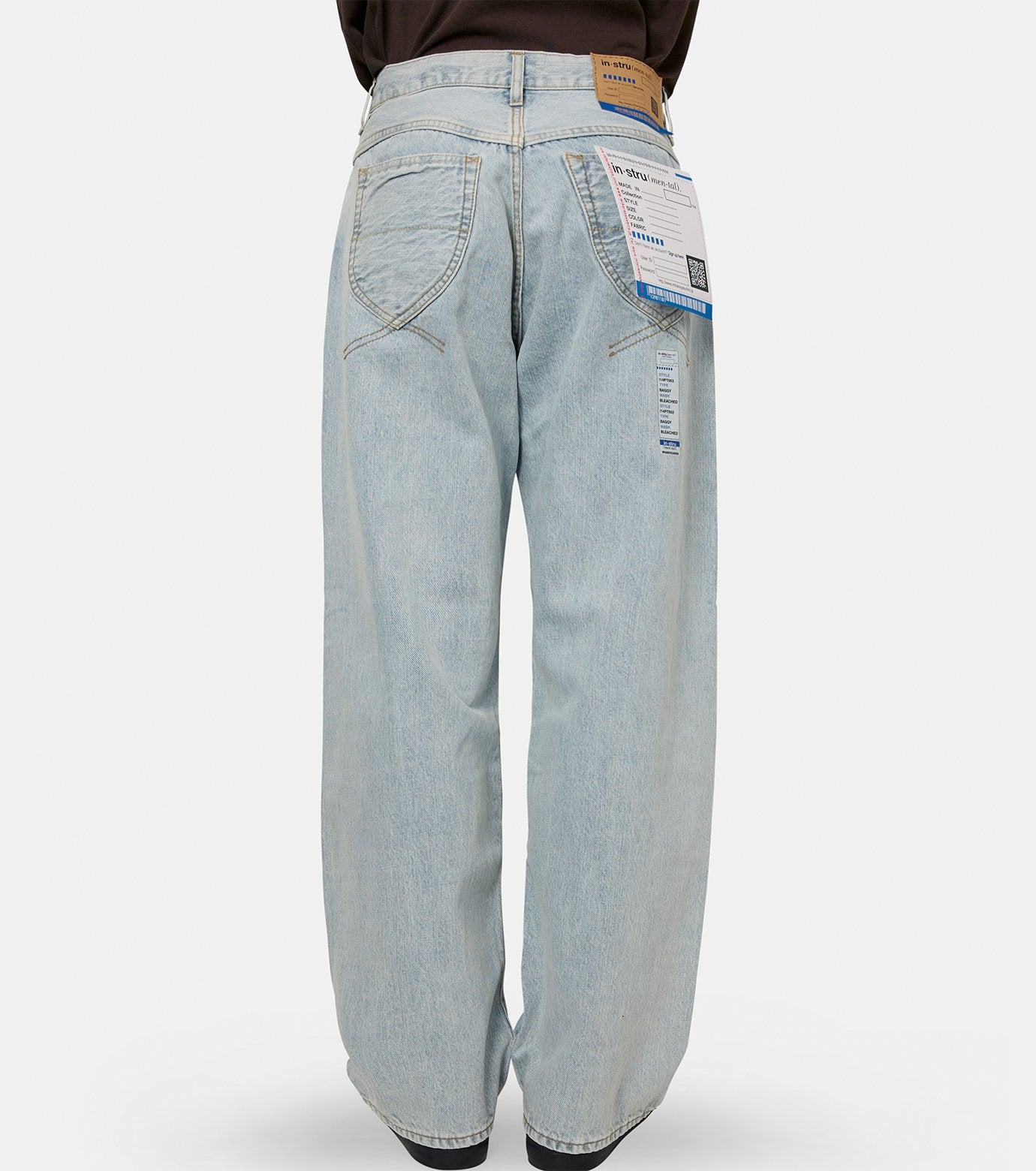 BLEACHED DENIM BG PT