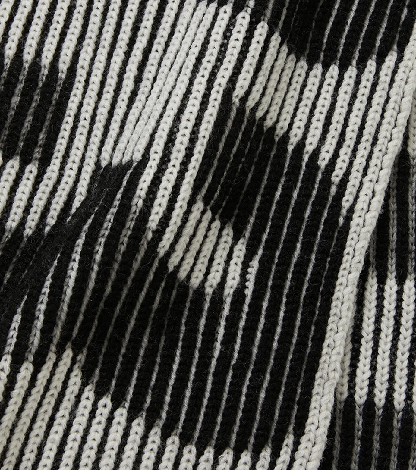 Jacquard Wool Long Scarf