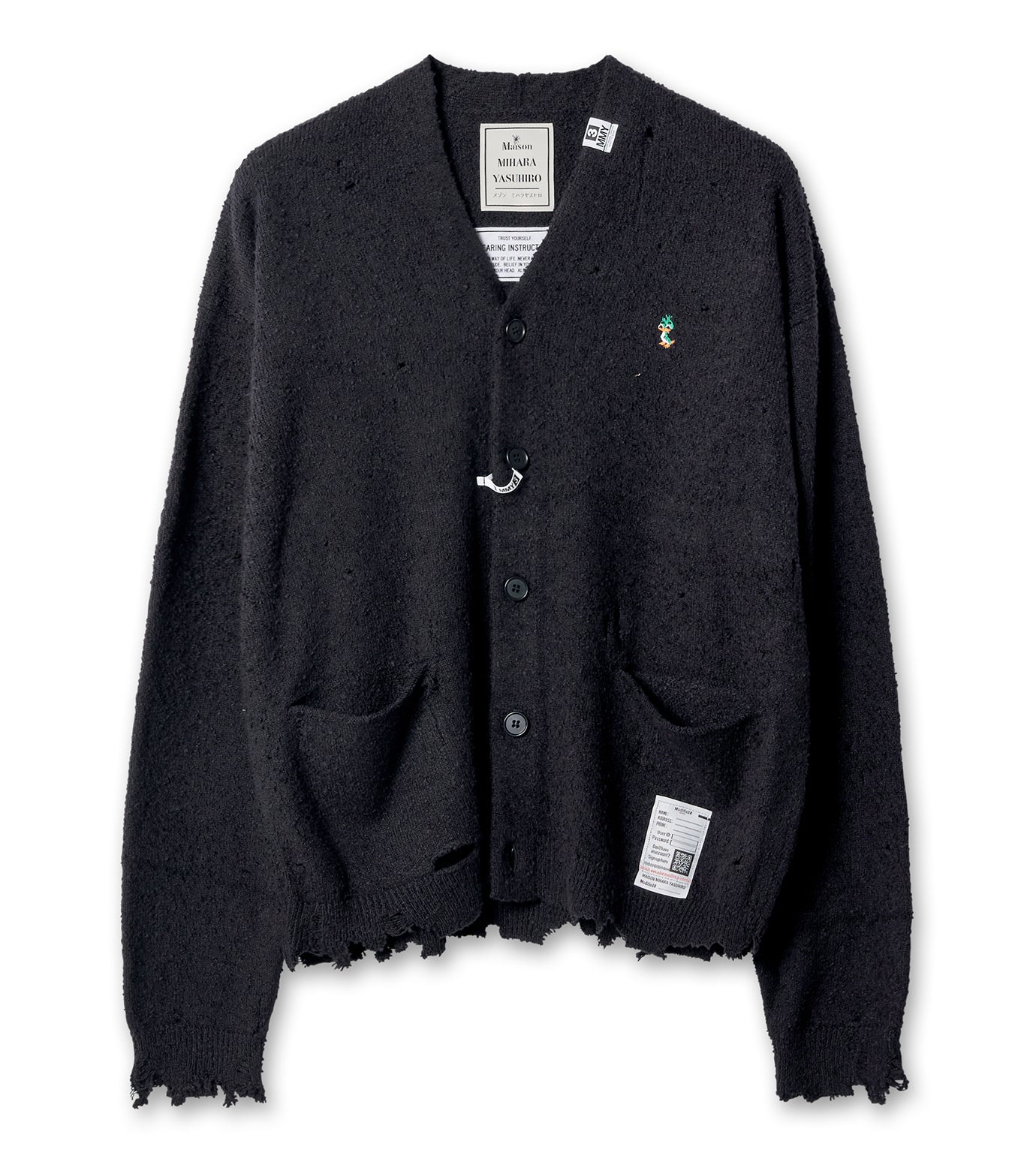 DISTRESSED KNIT CARDIGAN – RESTIR