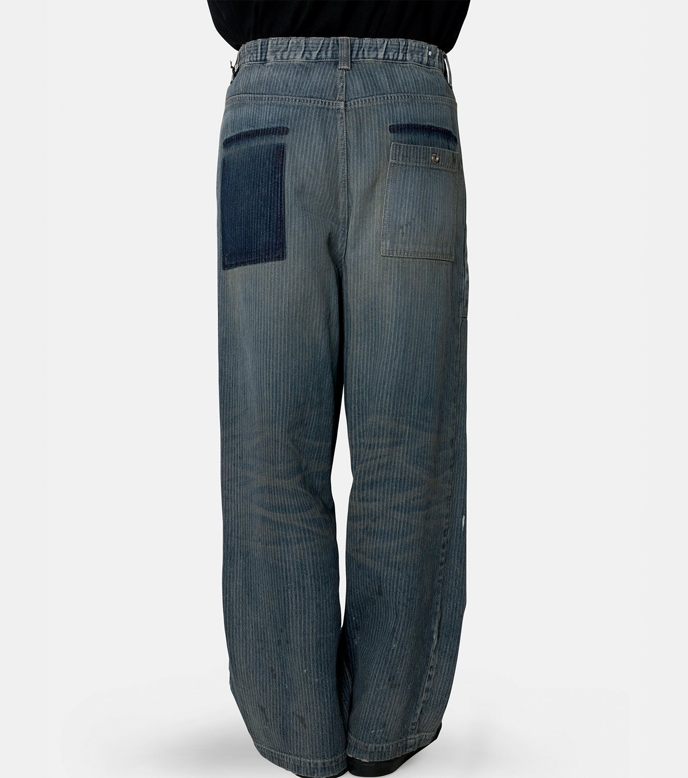 STRIPE DENIM BUSH PANTS