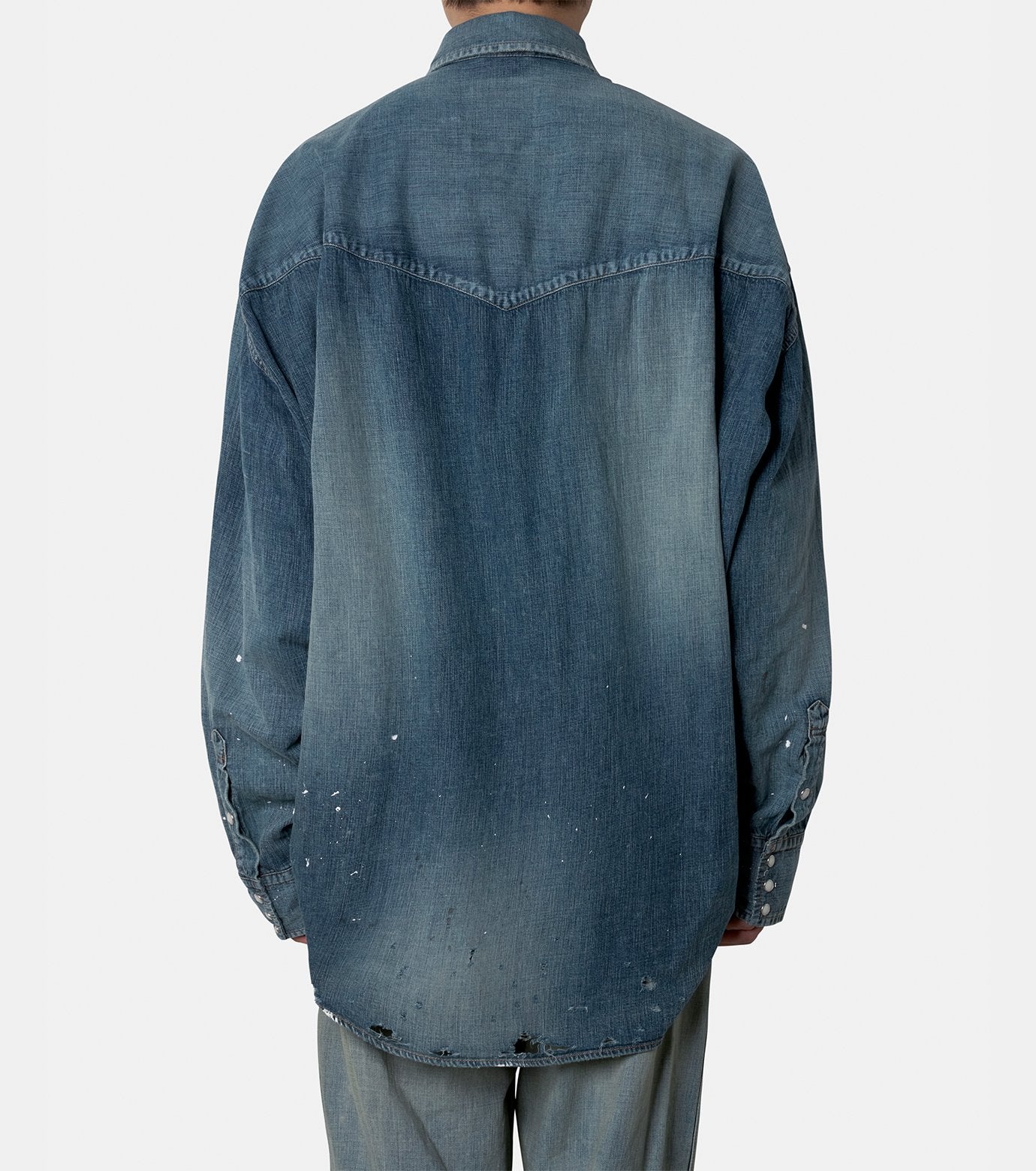 DENIM SHIRTS w STICKER