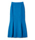 Shirring Jersey Jacquard Flare Skirt