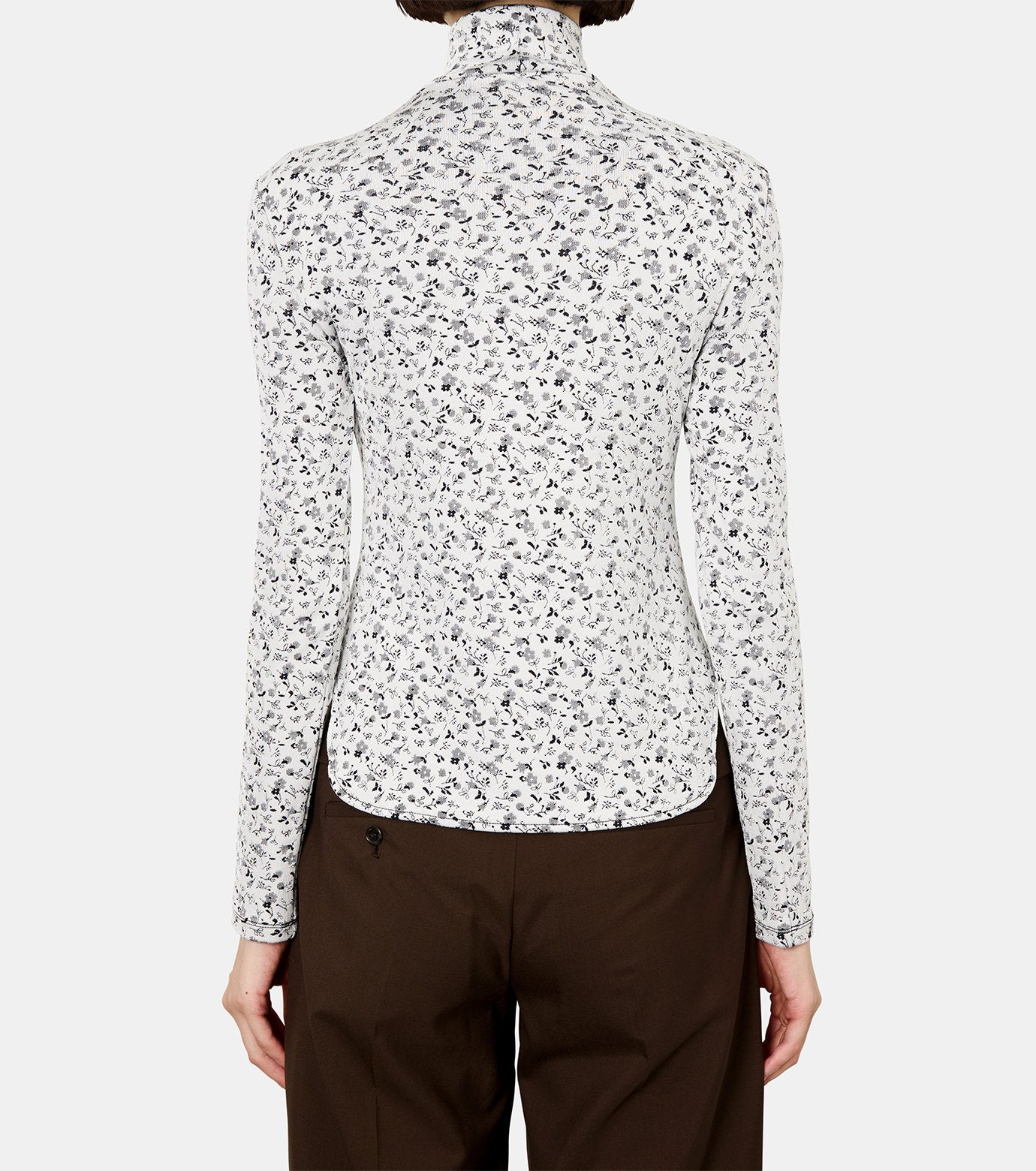 Jersey Floral LS Top