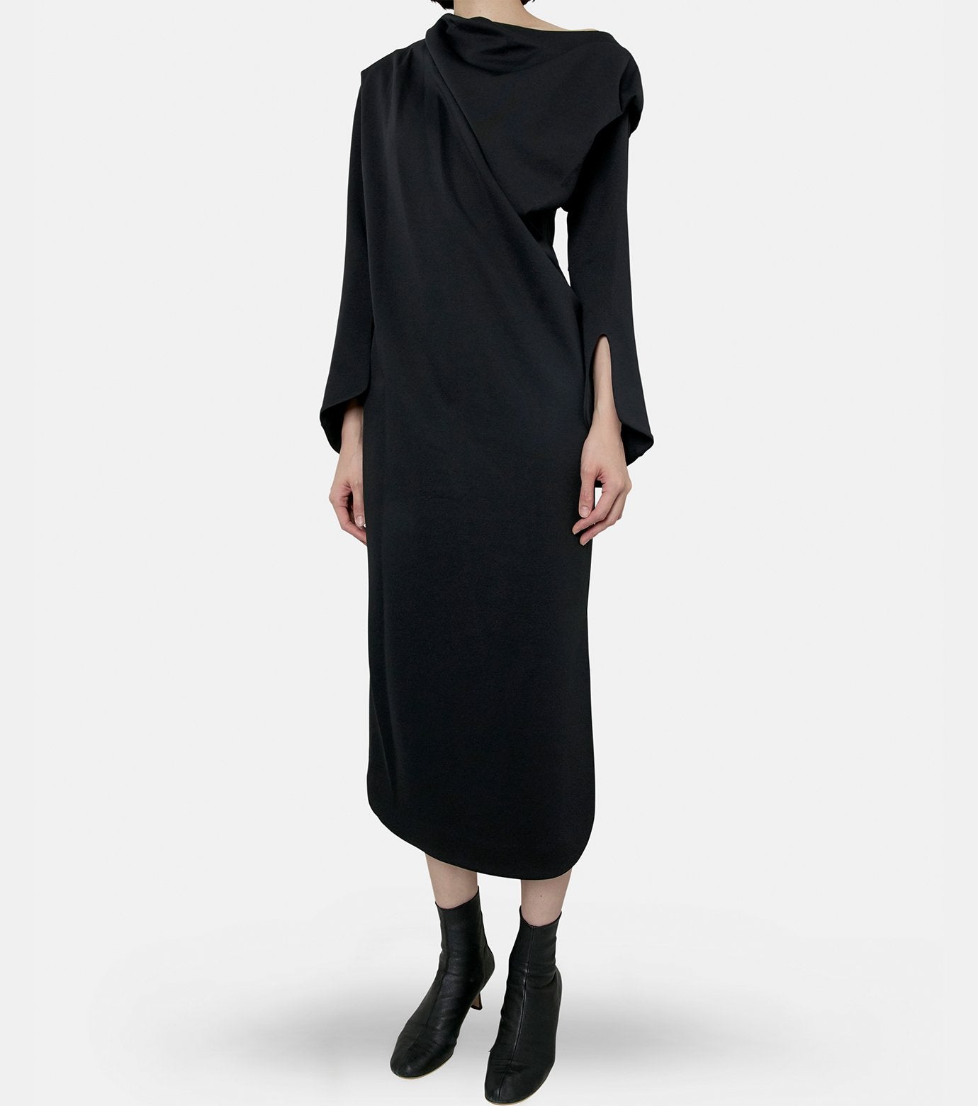 Twisted Detail LS Dress