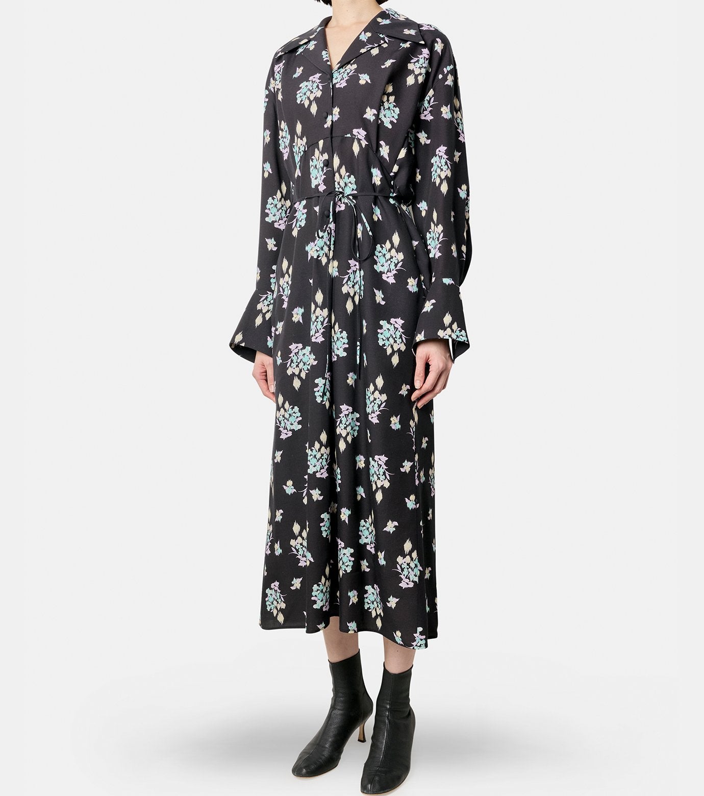 Floral Print LS Dress