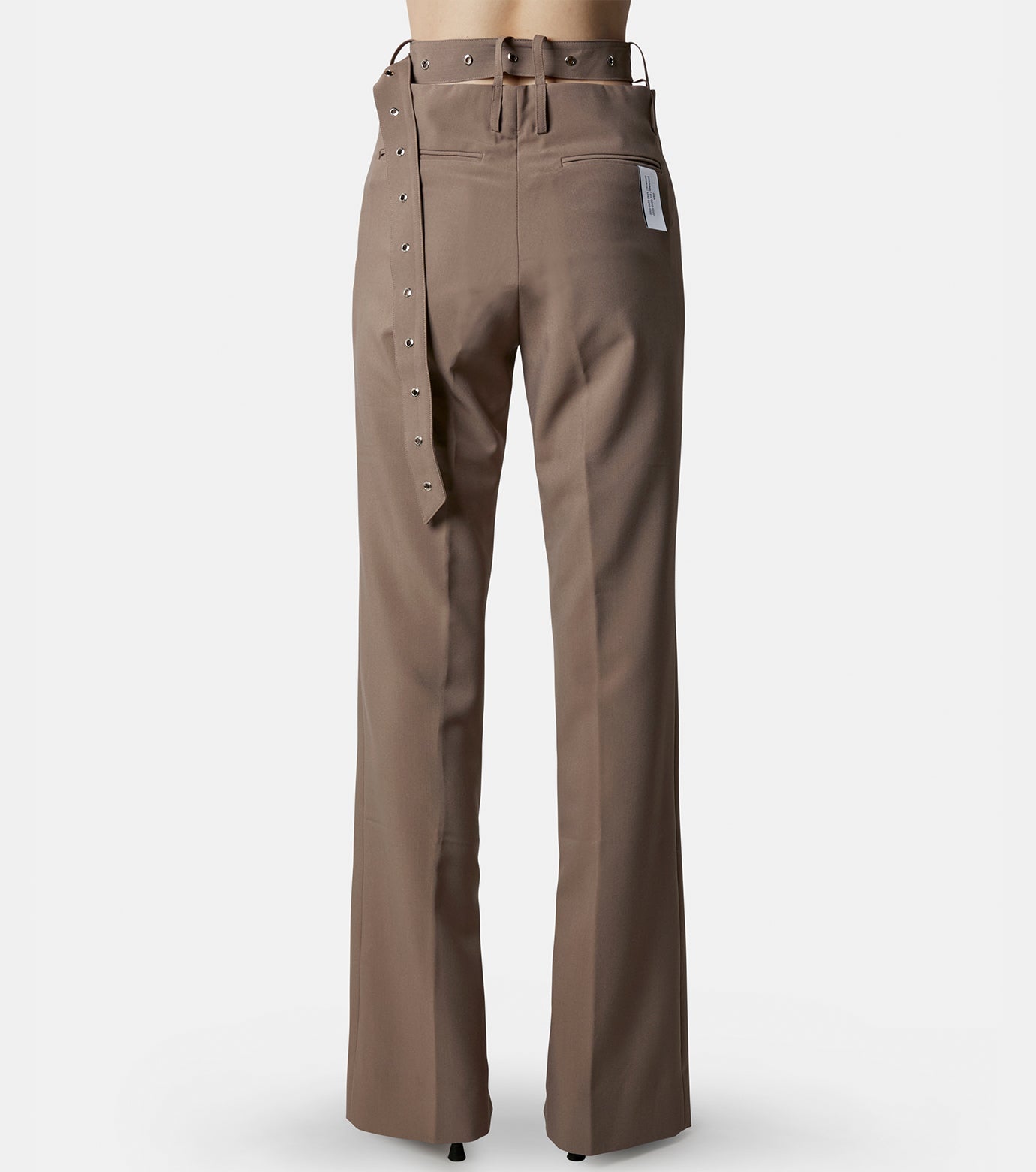 Belt Detailed Flare Trouser