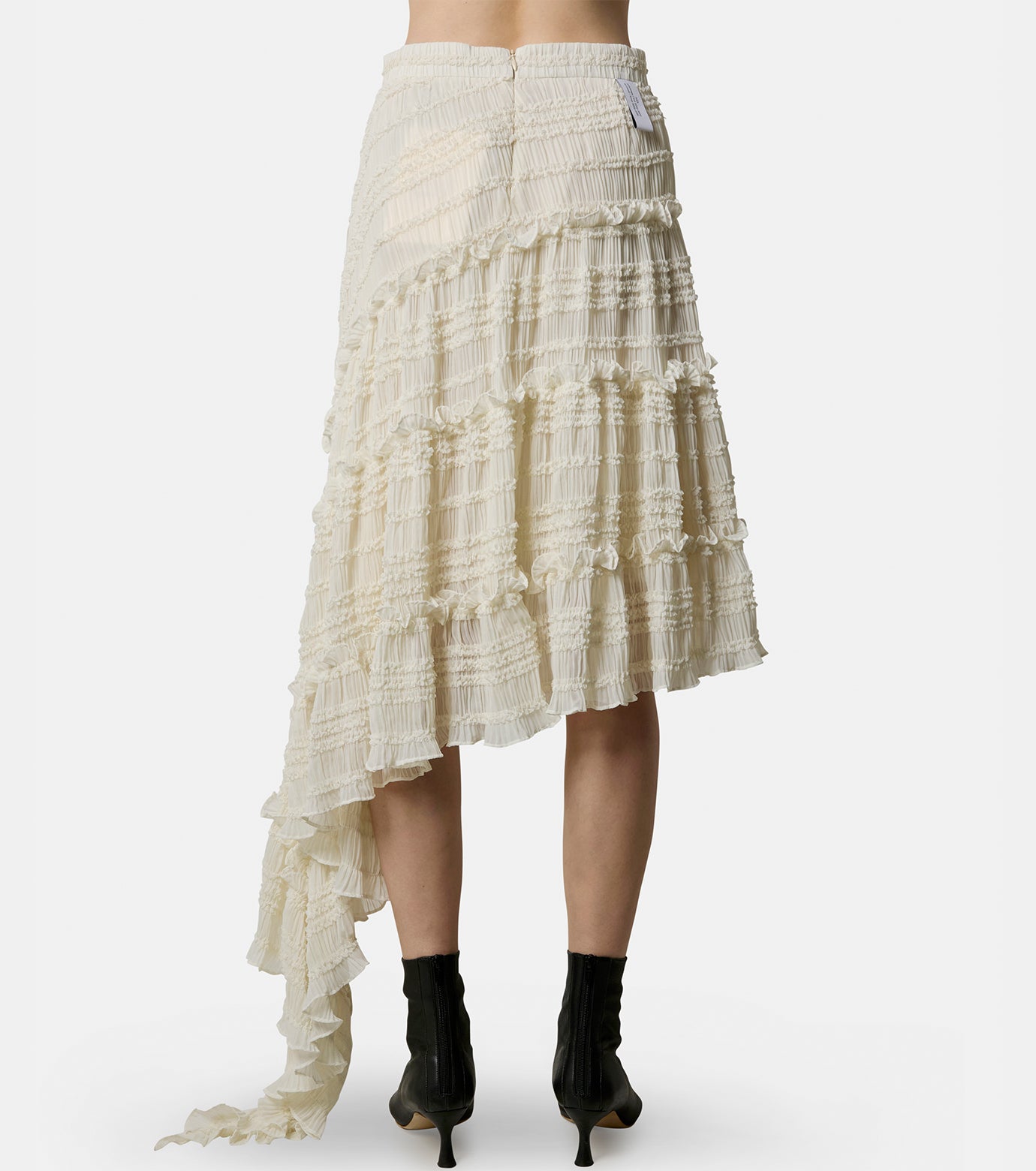 Asymmetrical Lace Tulle Skirt
