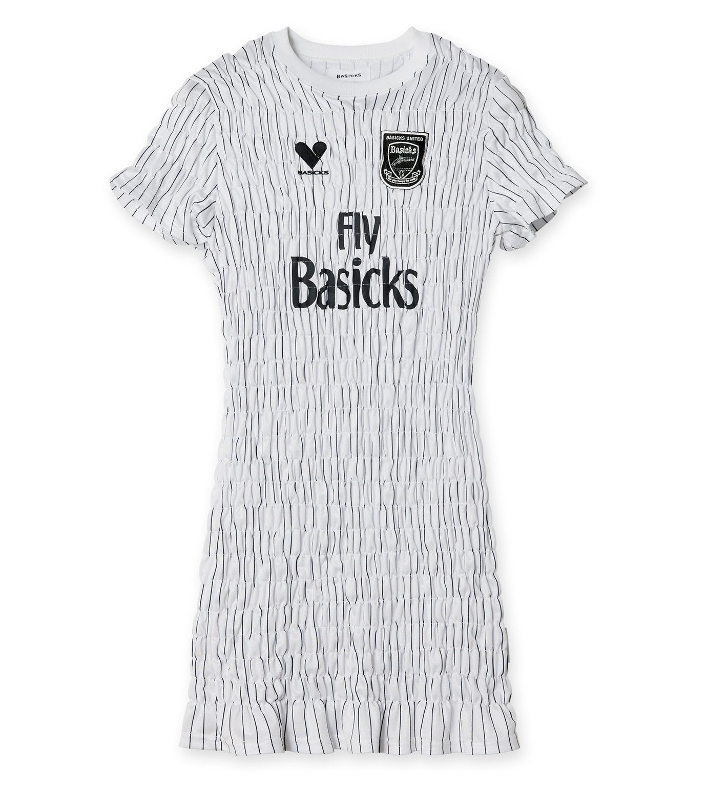 Basicks ワンピース Shirring Football Dress Shirring Football Dress – RESTIR