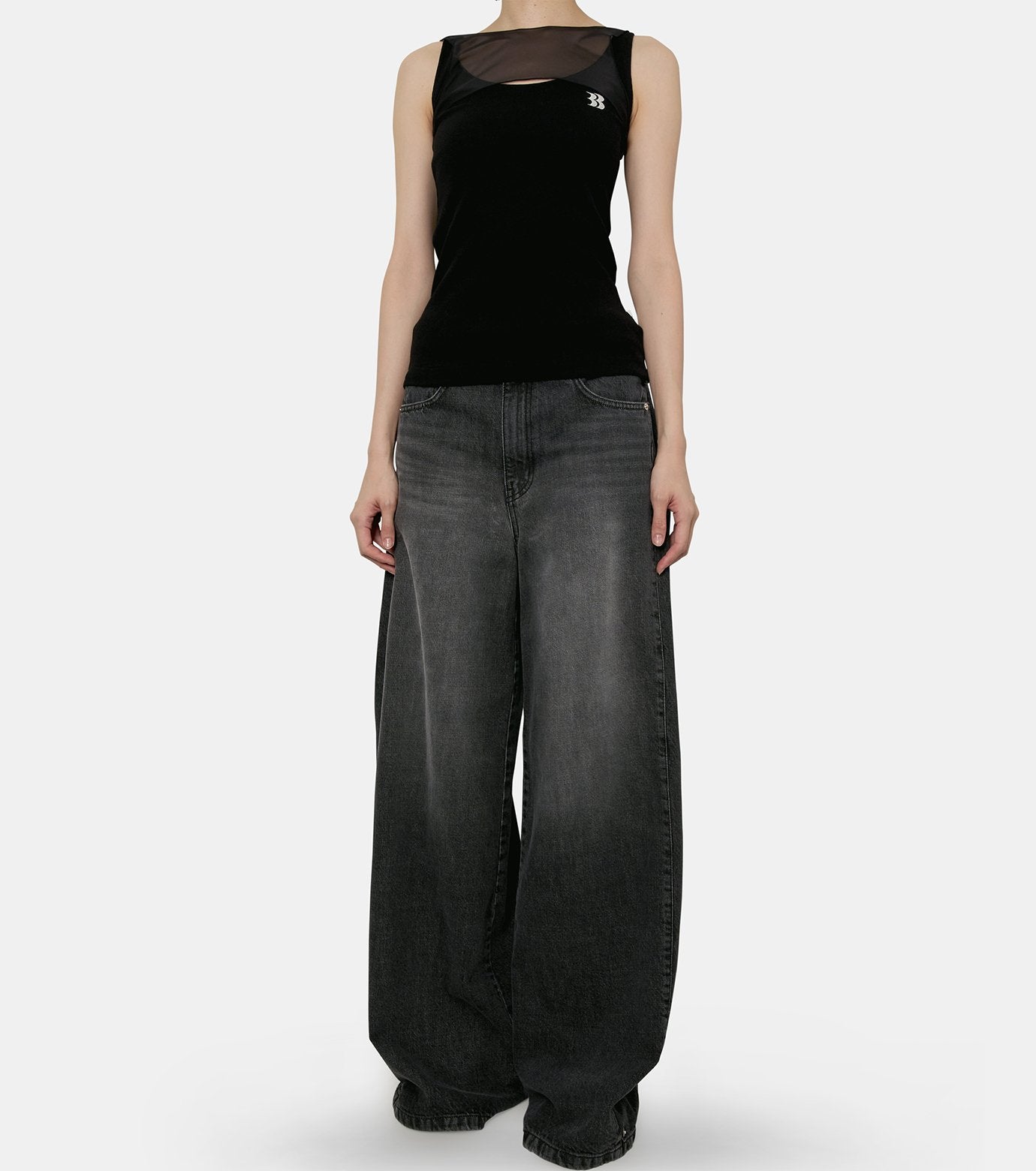 Sheer Layered Tank Top