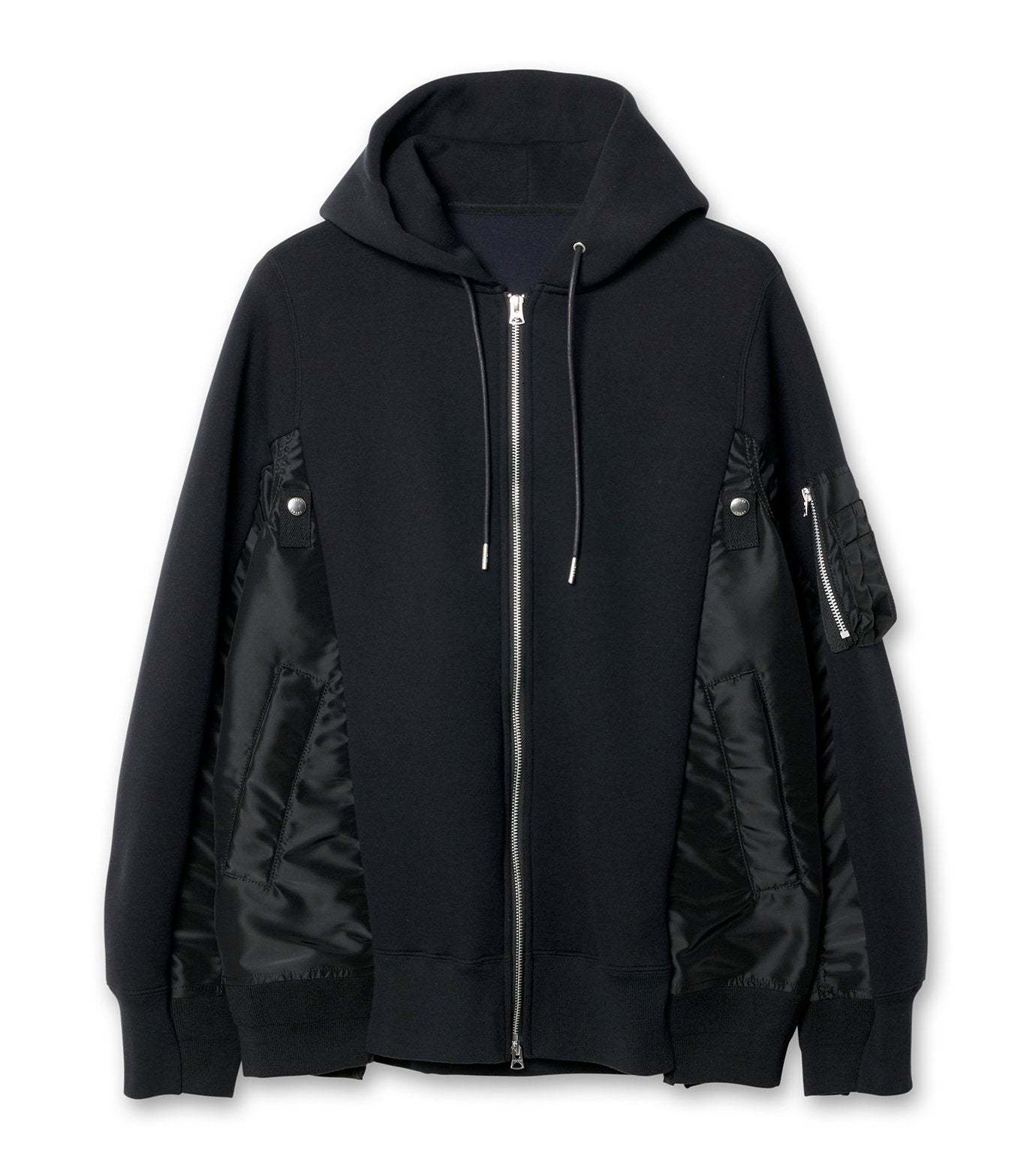 Sacai - Sponge Sweat x MA-1 Hoodie | HBX
