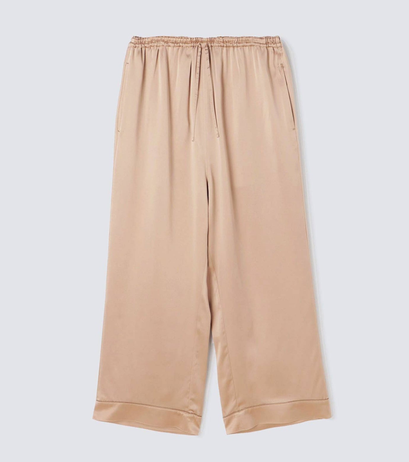 Silk Pajamas Pink Beige