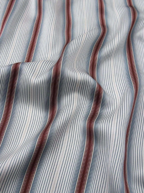 Striped Silk Pajamas Wide