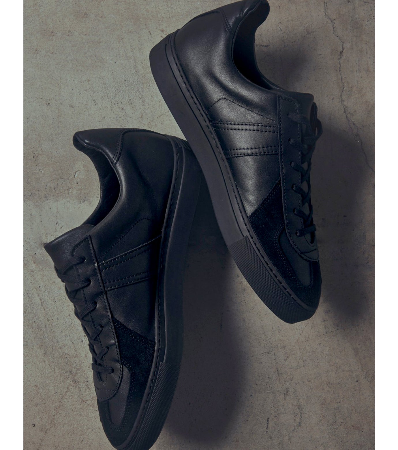 GERMAN MILITARY TRAINER with SERENA SOLE ALL BLACK