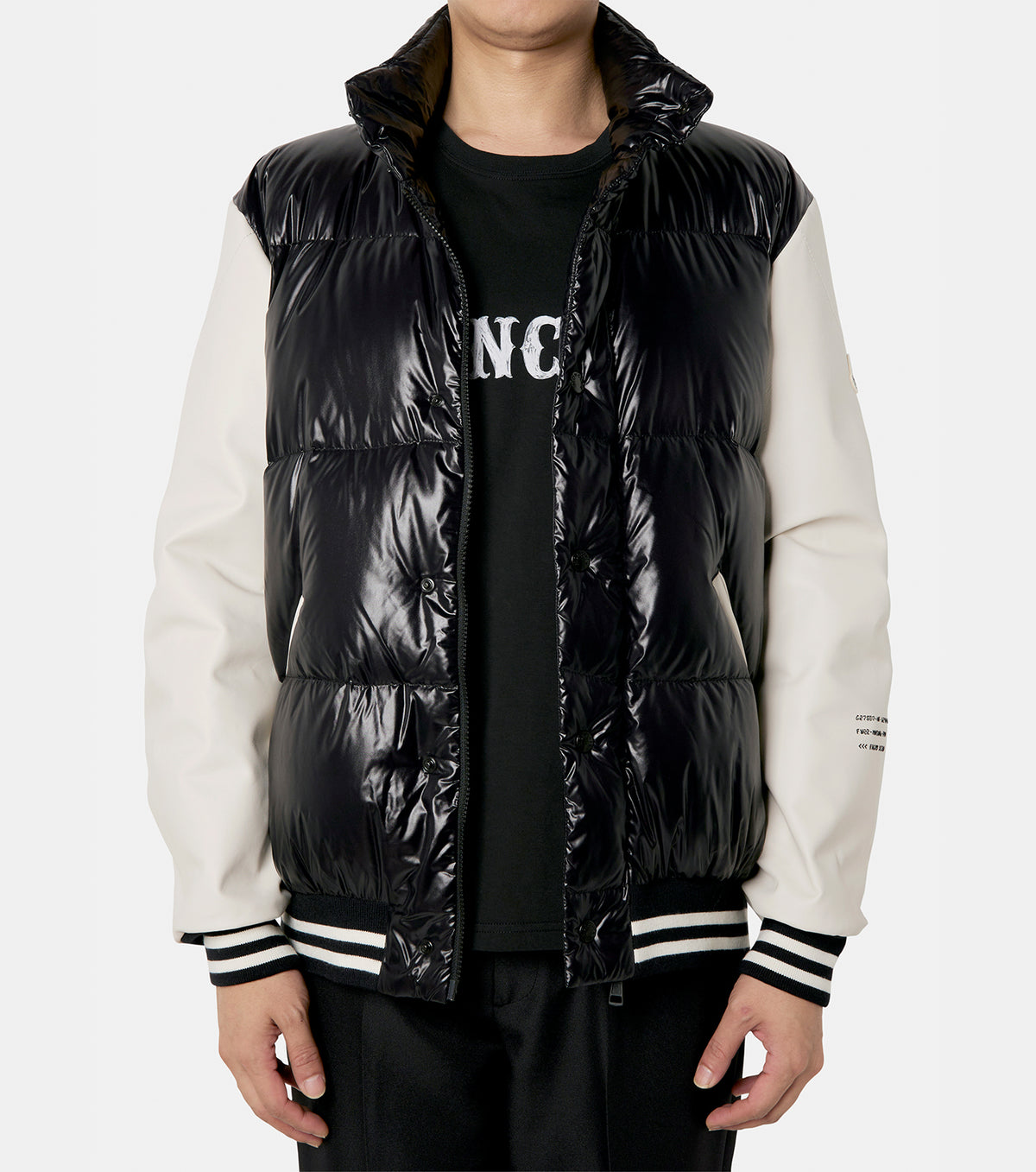 Moncler Men's Genius x Fragment Quinlan Varsity Jacket Black